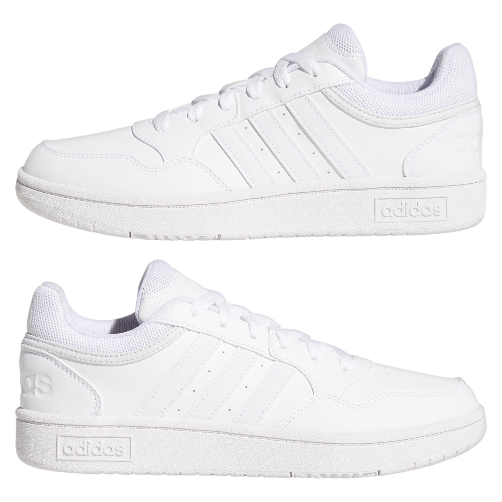 adidas Womens Hoops 3.0 Low Classic Shoes - Cloud White