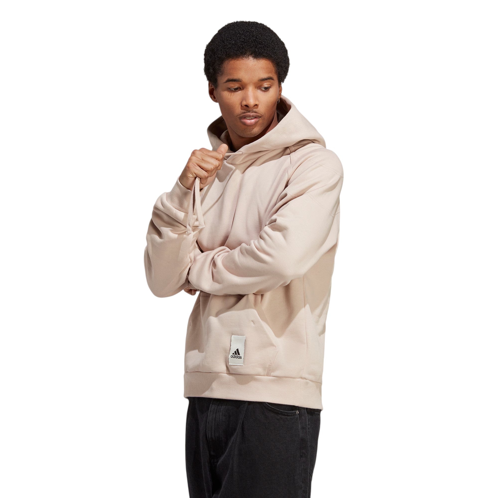 adidas Lounge Fleece Pullover Hoodie - Brown