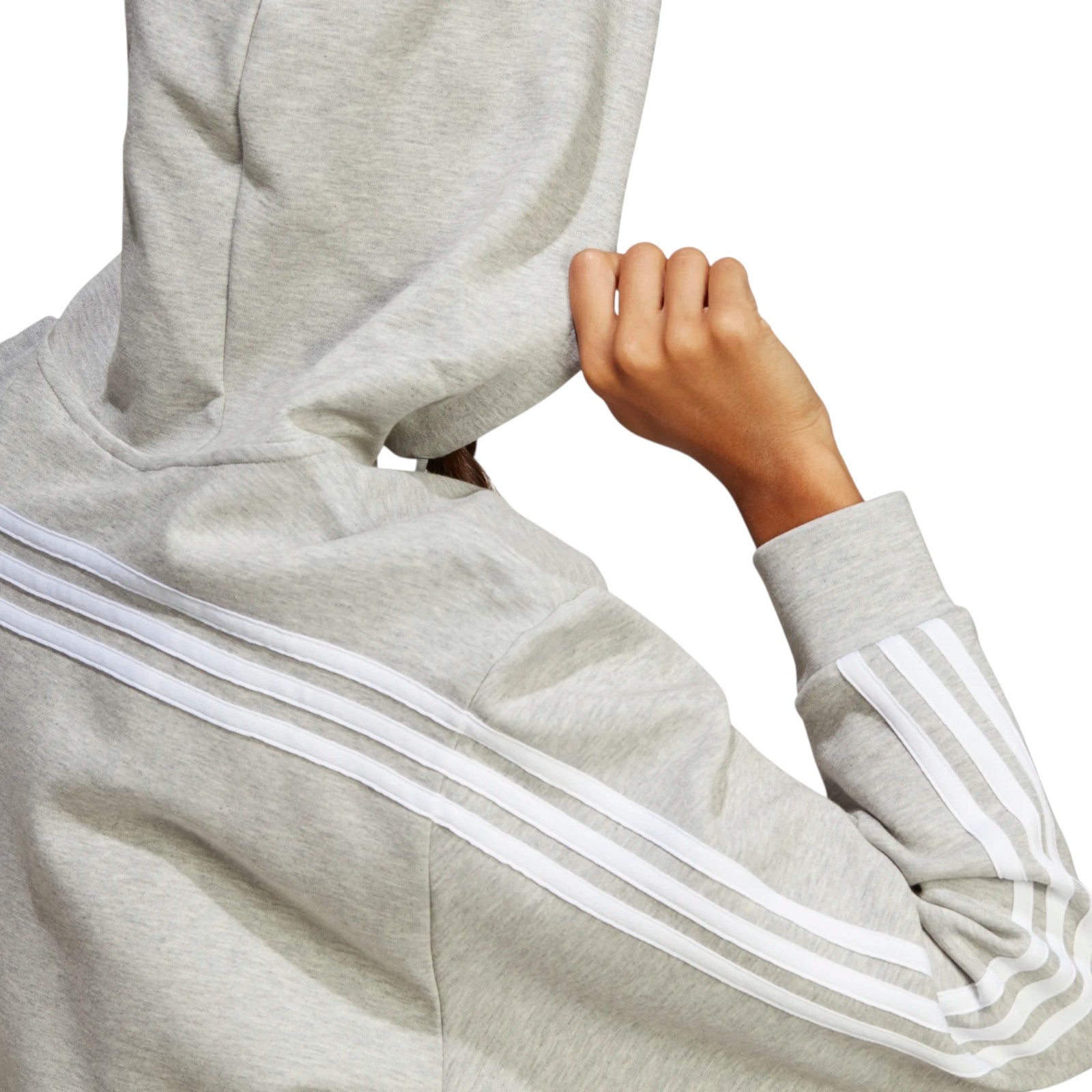adidas Women's Future Icons 3-Stripes Full-Zip Hoodie - Grey