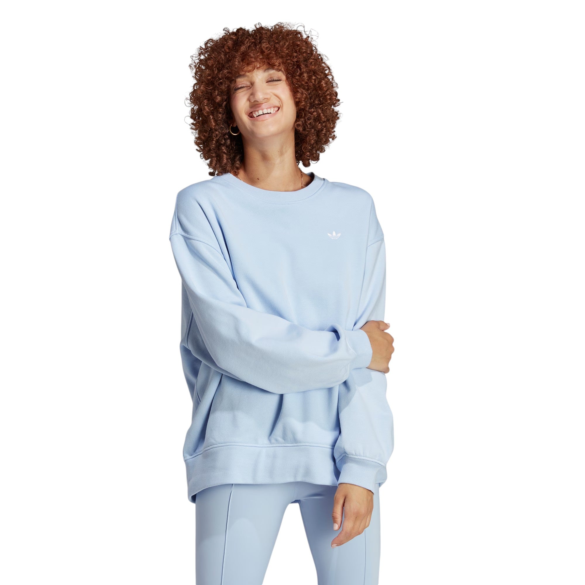 adidas Originals Womens Essentials Oversized Sweatshirt - Blue