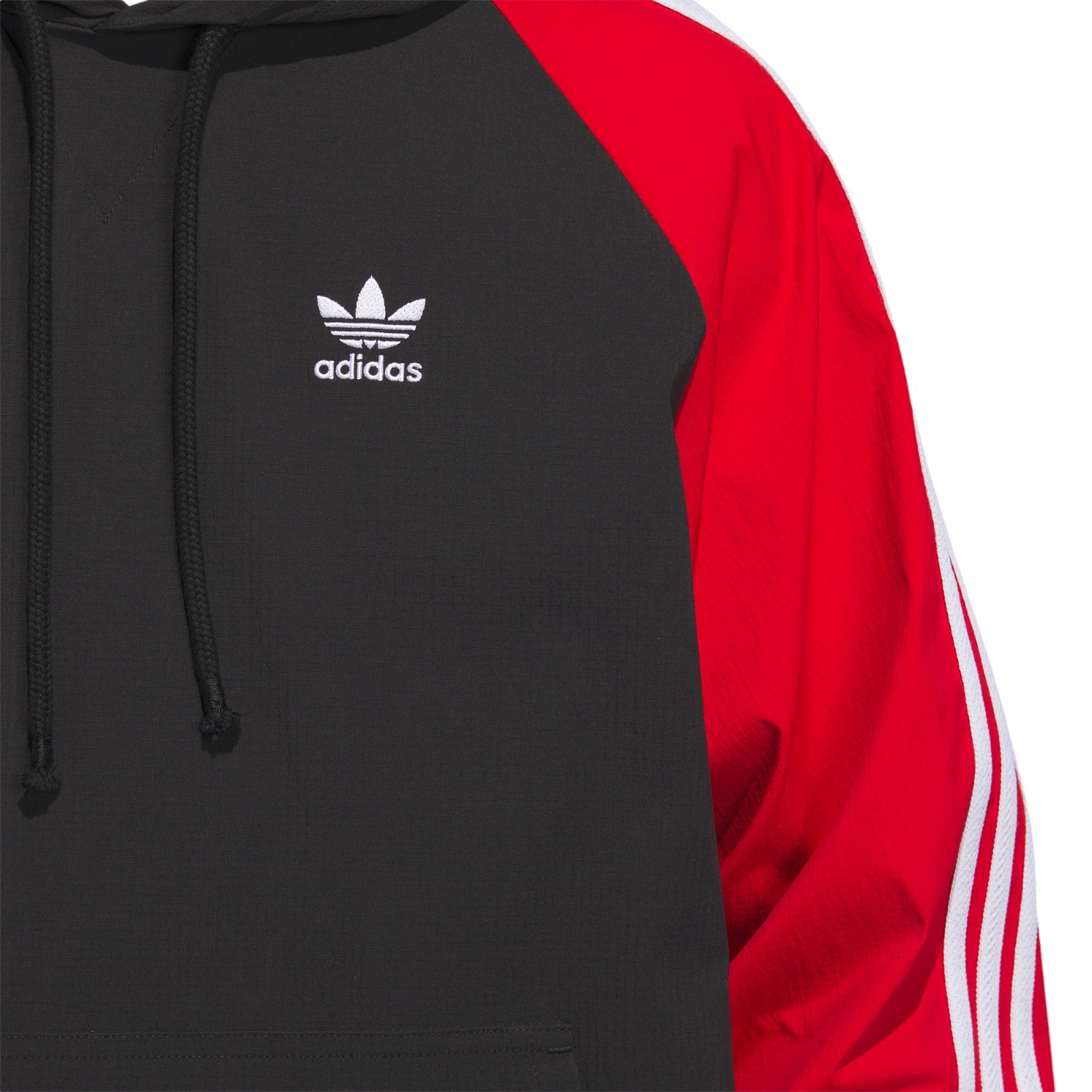 adidas Originals Superstar Hooded Windbreaker - Black / Red