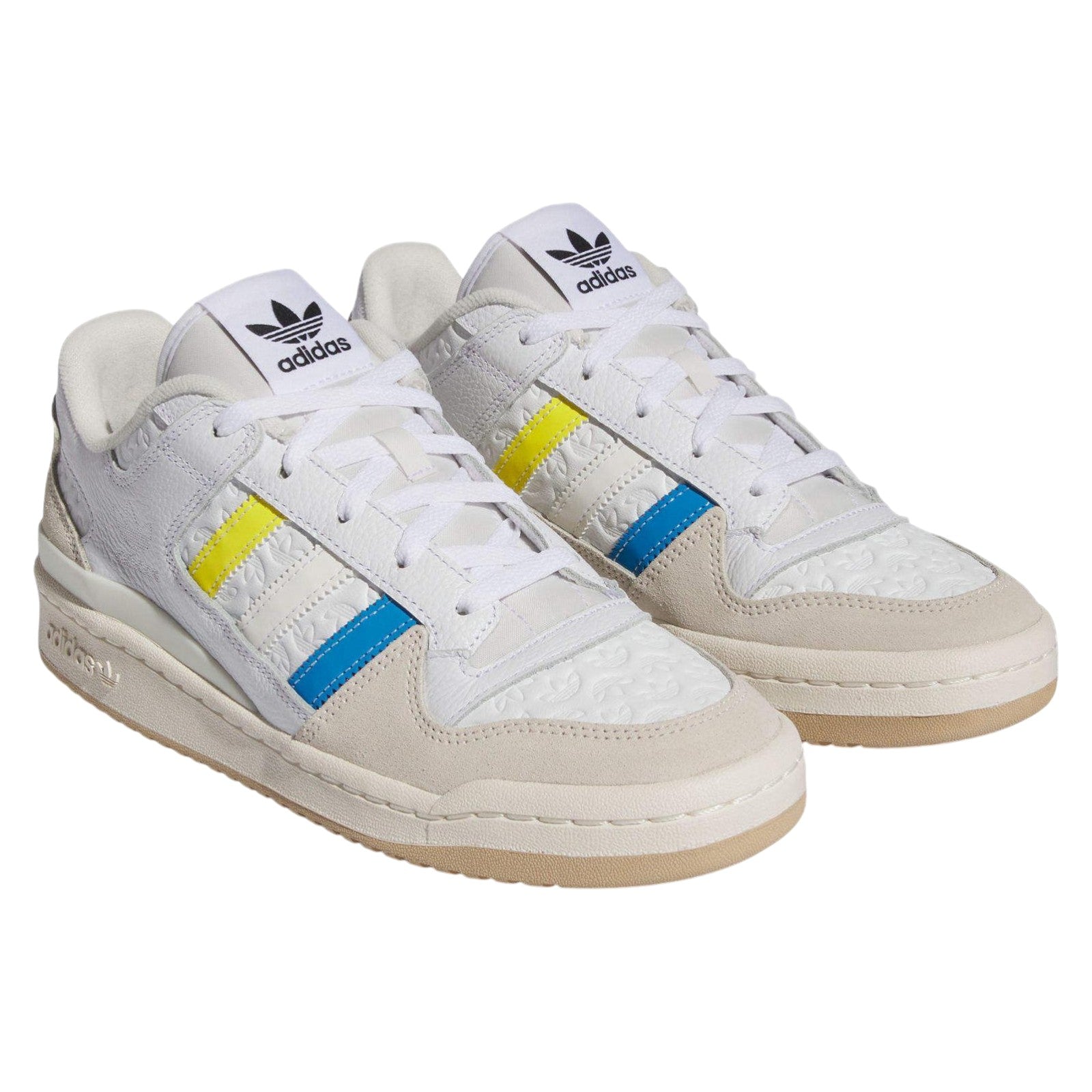 adidas Originals Forum Low Shoes - Patchwork Yellow Blue White