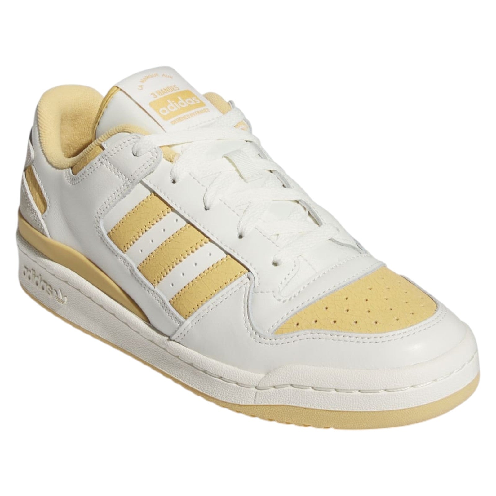 adidas Originals Men's Forum Low CL Trainers - Ivory / Yellow