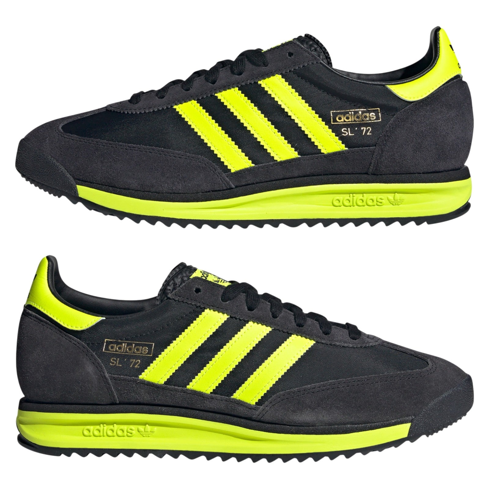 adidas Originals SL 72 RS Trainers - Core Black / Solar Yellow