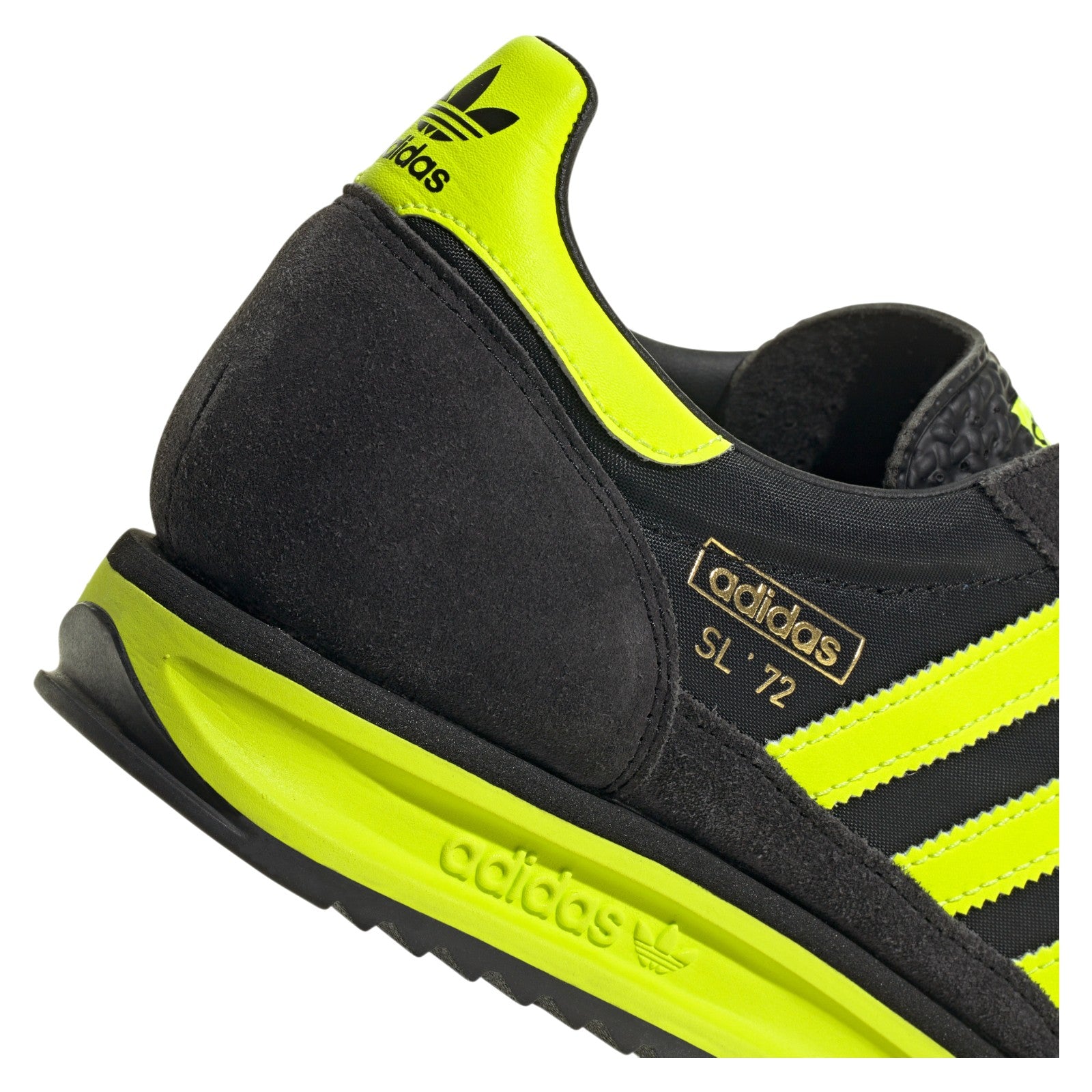adidas Originals SL 72 RS Trainers - Core Black / Solar Yellow