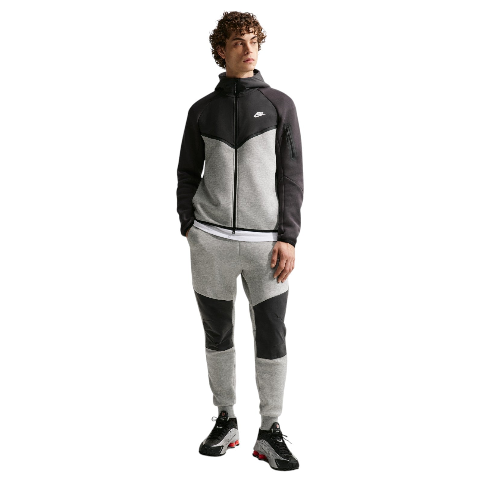 Nike Tech Men's Fleece Windrunner Full-Zip Jacket - Grey