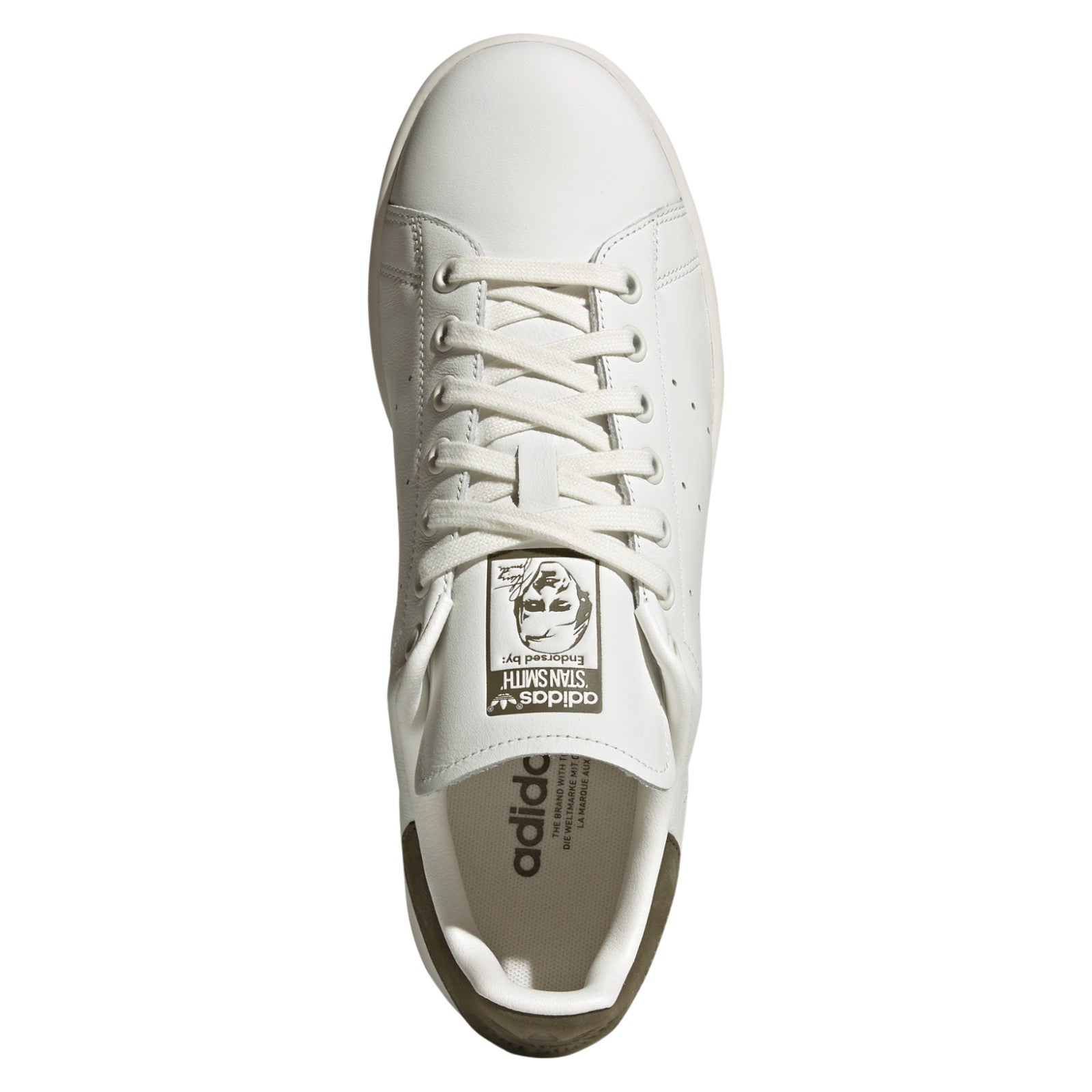adidas Originals Stan Smith Shoes - Core White / Olive Strata