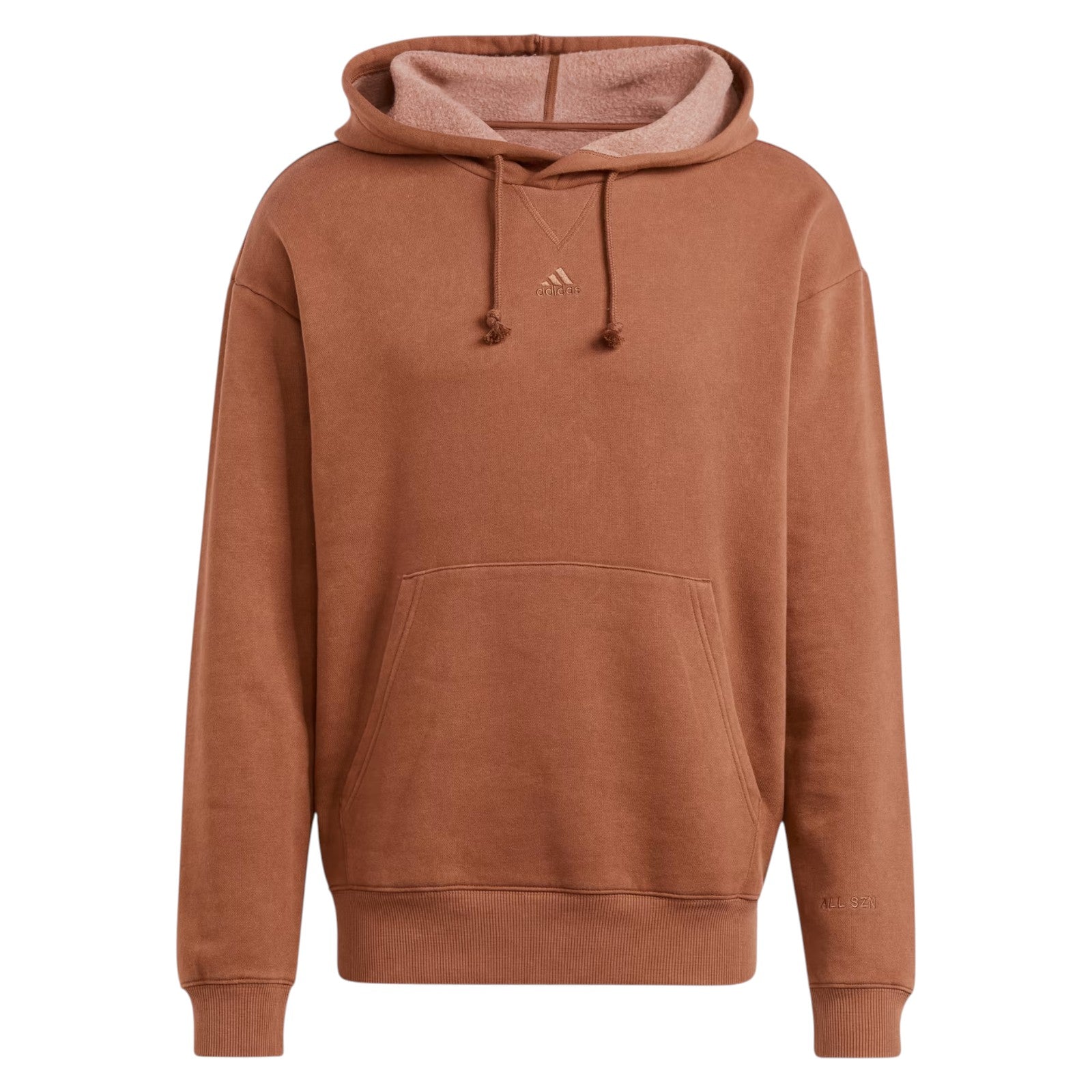 adidas ALL SZN Garment-Wash Hoodie - Brown