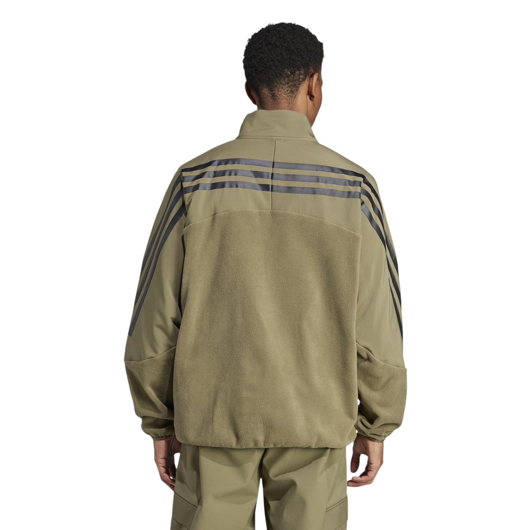 adidas Future Icons 3-Stripes Quarter Zip Fleece - Green