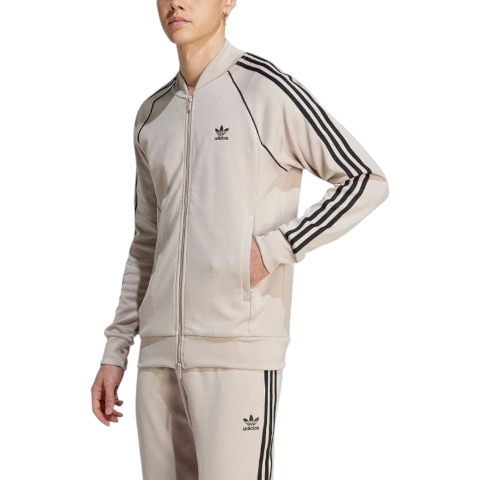 adidas Originals Men's Adicolor Classics SST Superstar Track Jacket - Wonder Beige