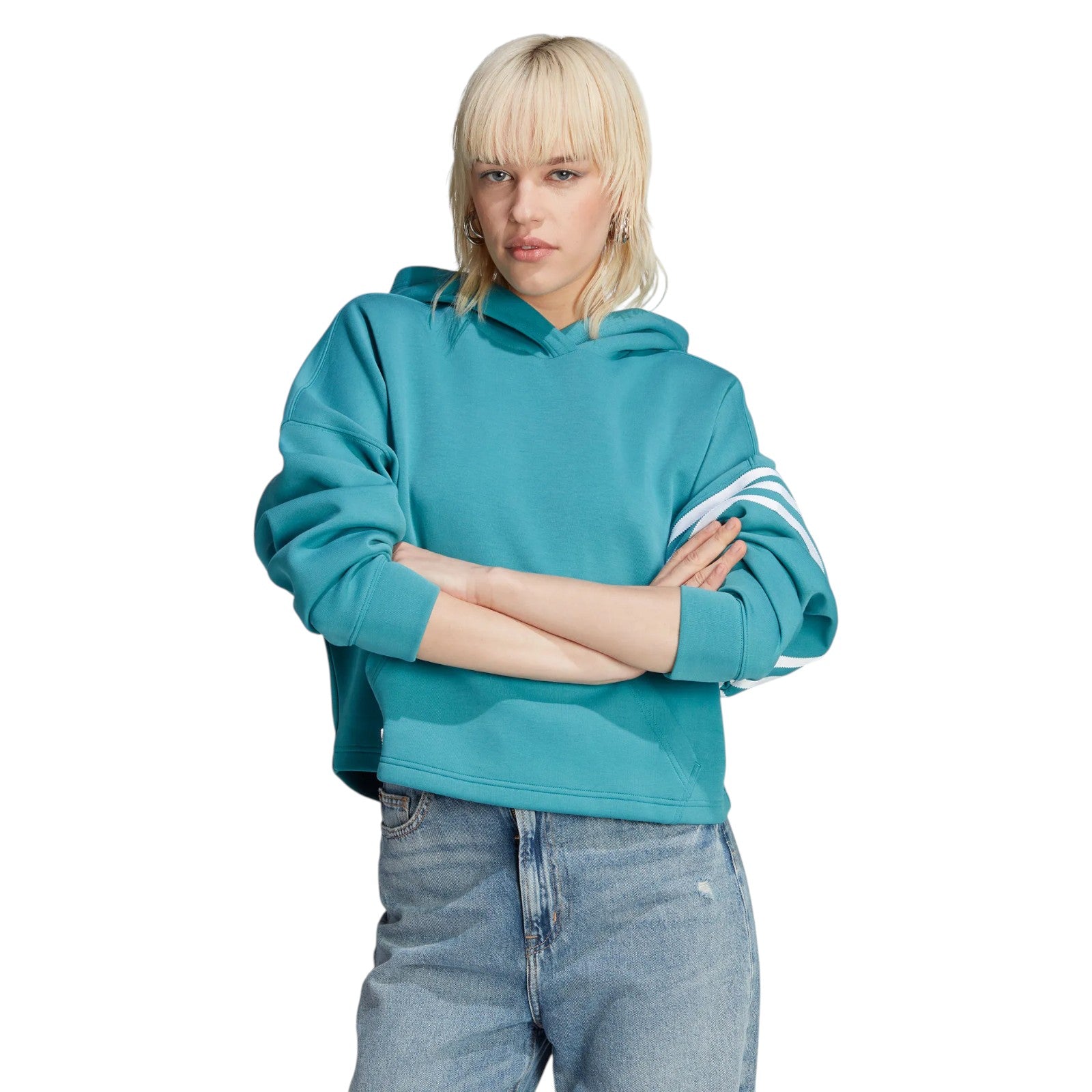 adidas Women's Adicolor Neuclassics Hoodie - Arctic Fusion