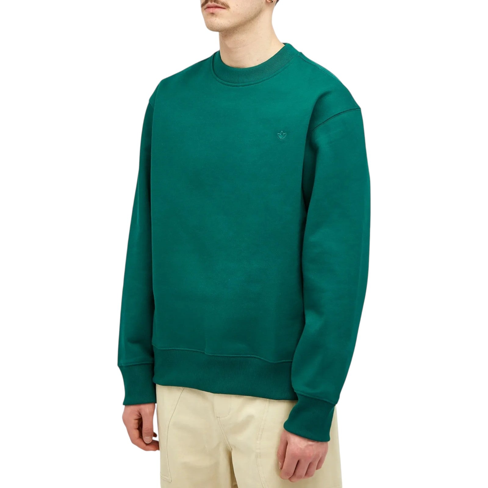 adidas Originals Premium Essentials Contempo Crew Sweatshirt - Collegiate Green