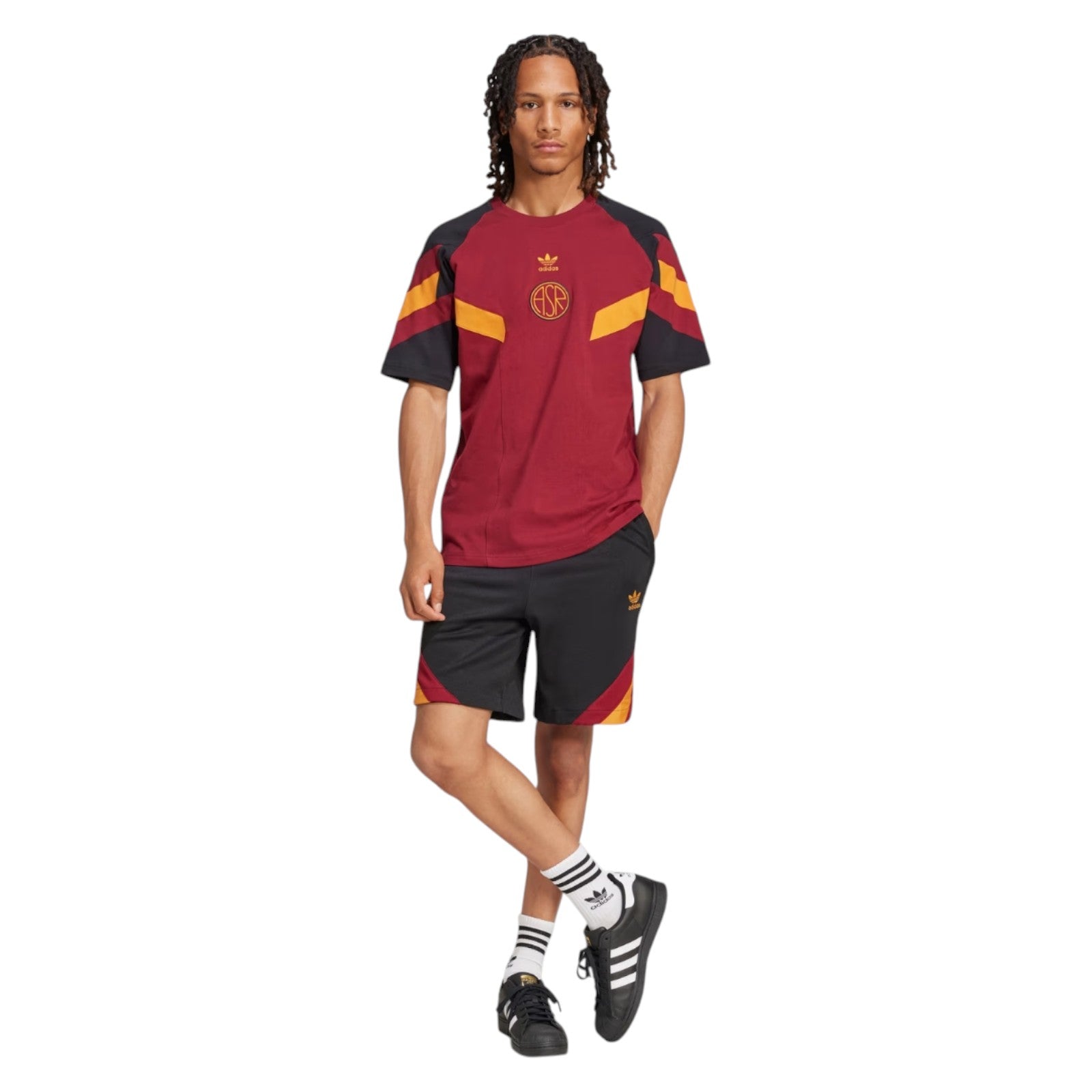 adidas Originals Men's AS Roma Originals Tee - Red