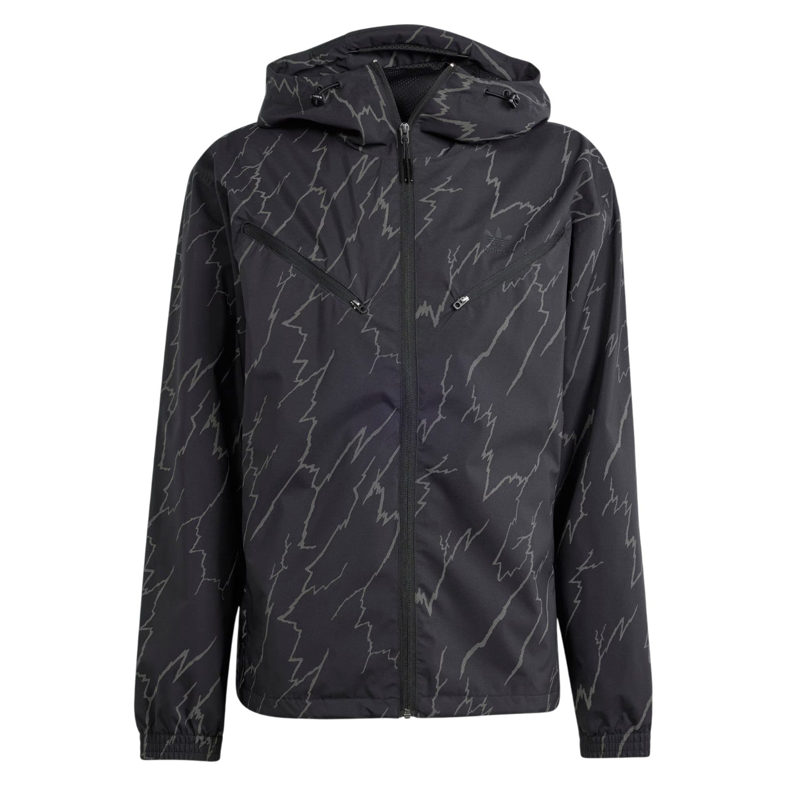 adidas Originals Montreal Allover Print Windbreaker - Black