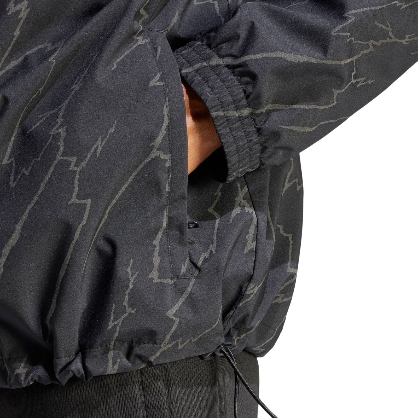 adidas Originals Montreal Allover Print Windbreaker - Black