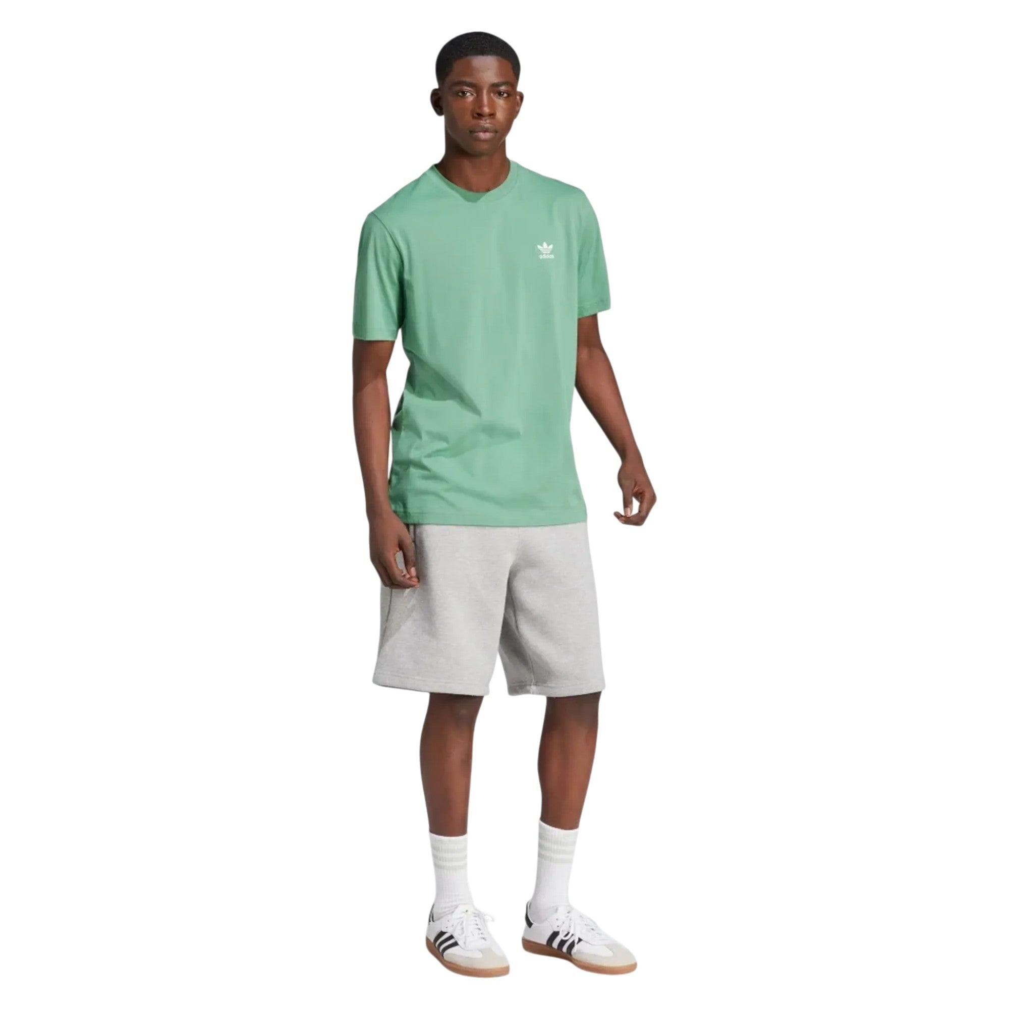 adidas Originals Men's Trefoil Essentials T-Shirt - Preloved Green