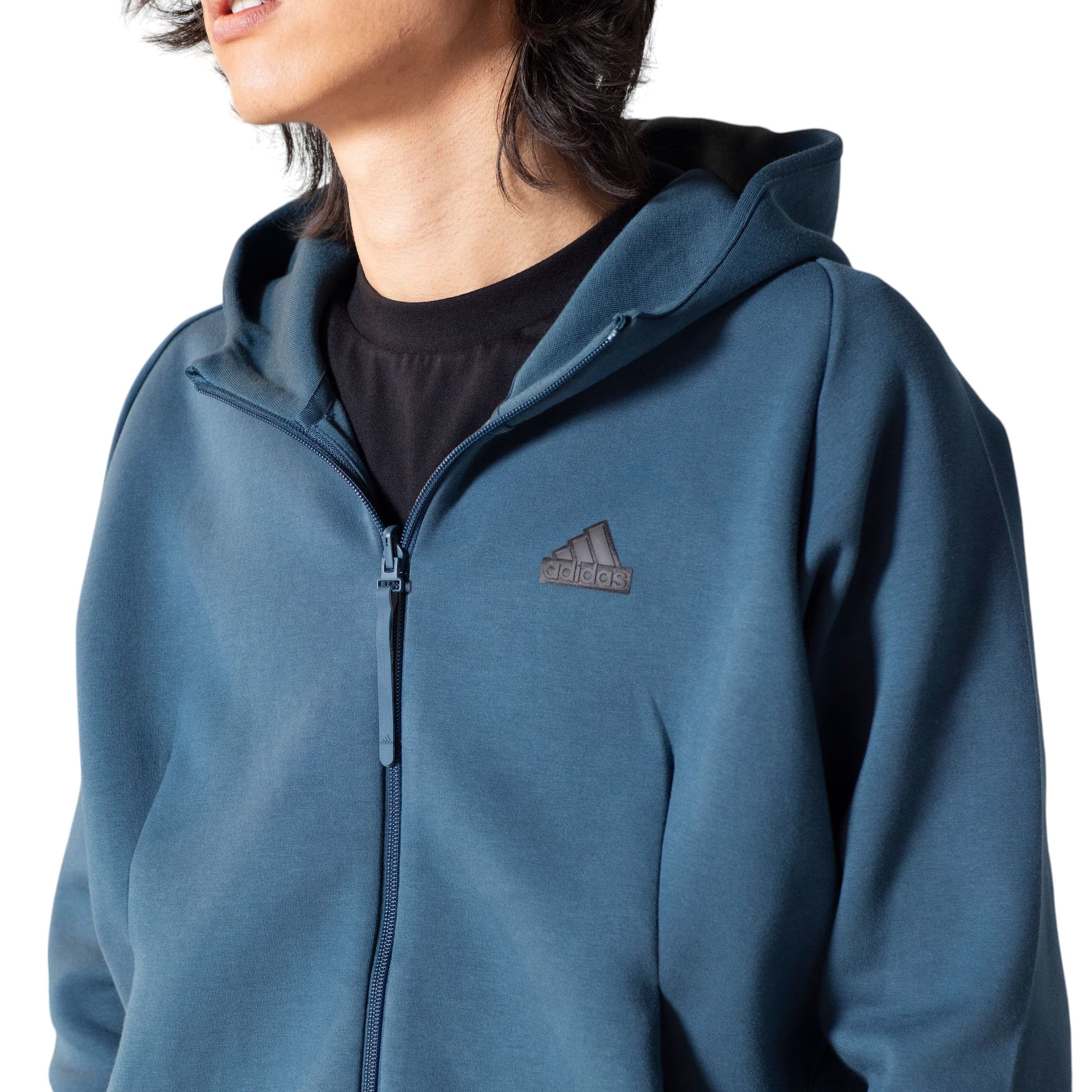 adidas Z.N.E. Premium Full-Zip Hooded Track Jacket - Arctic Night