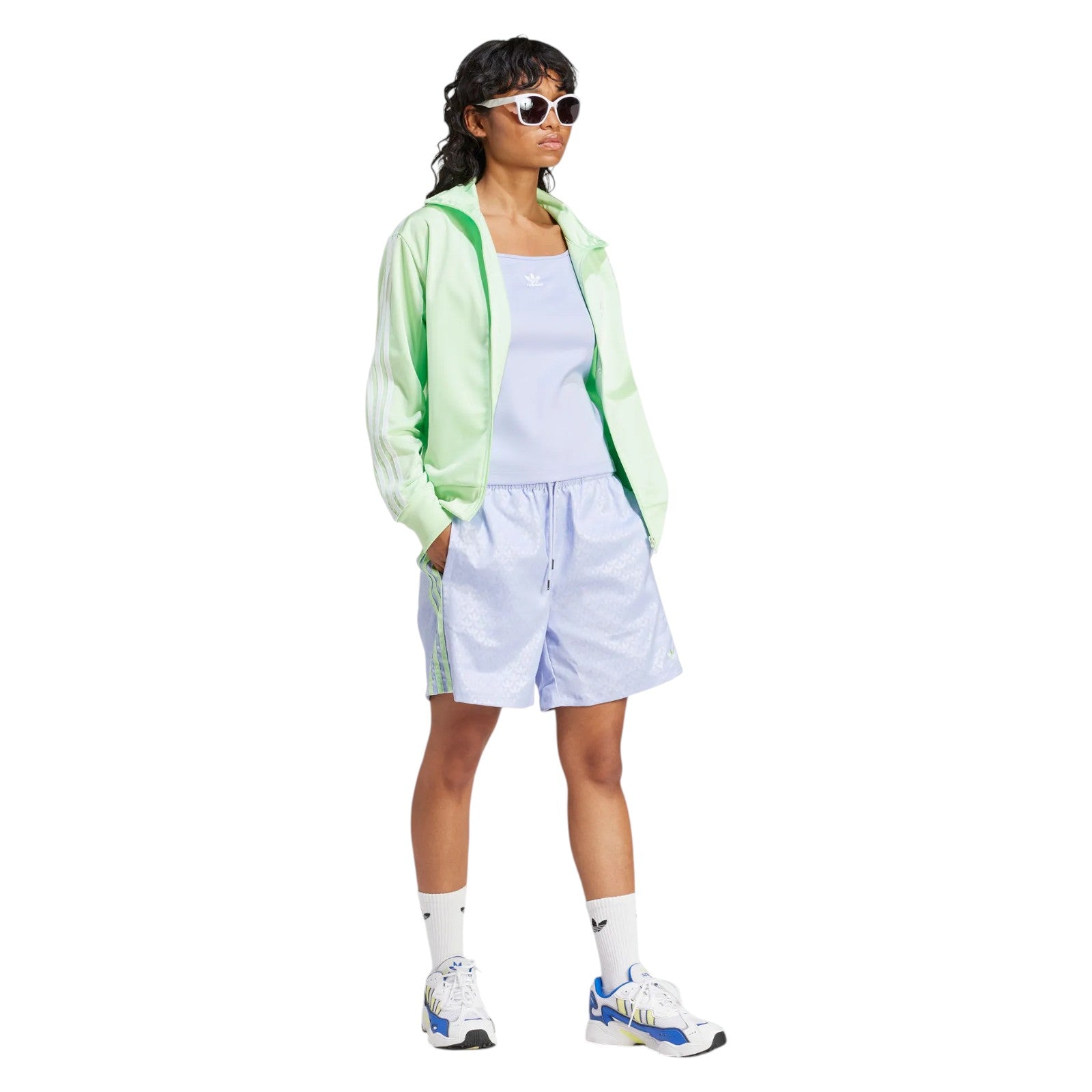 adidas Originals Women's Adicolor Classics Loose Firebird Track Top - Green