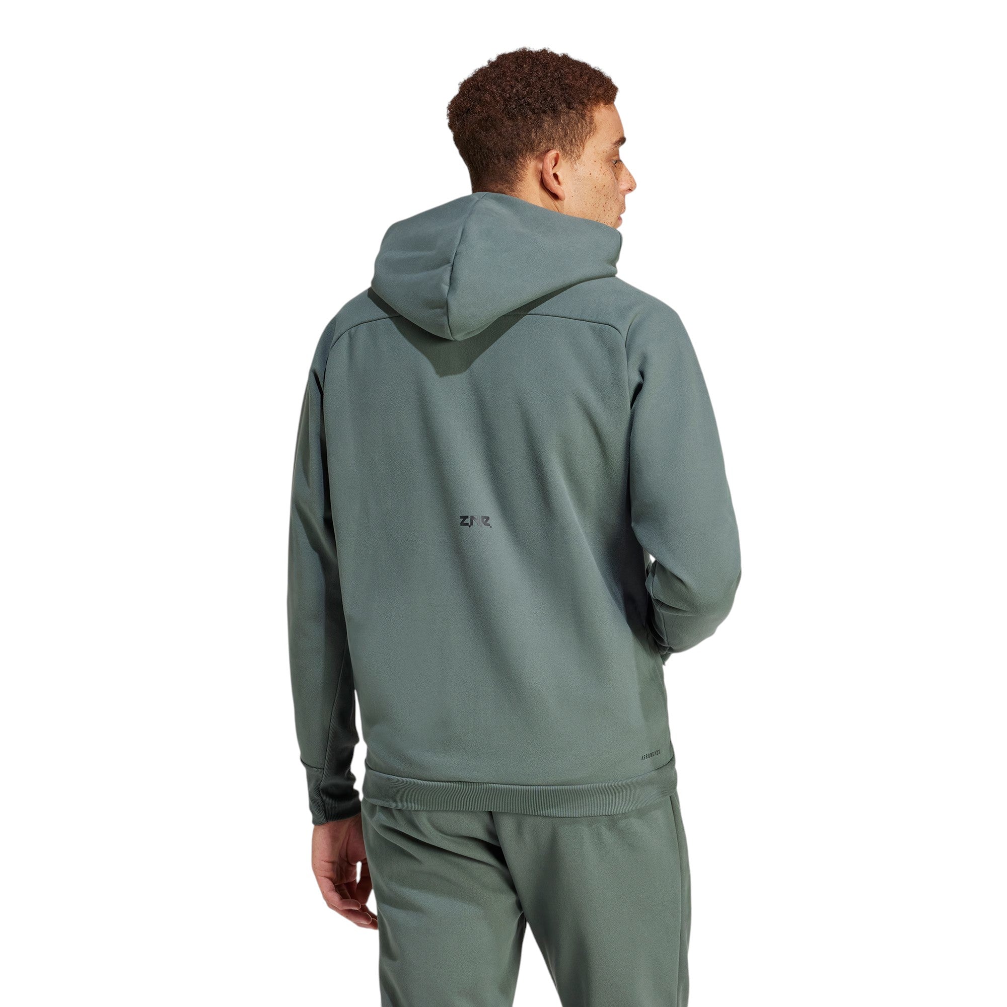 adidas ZNE Winterized Full-Zip Hooded Track Jacket - Green