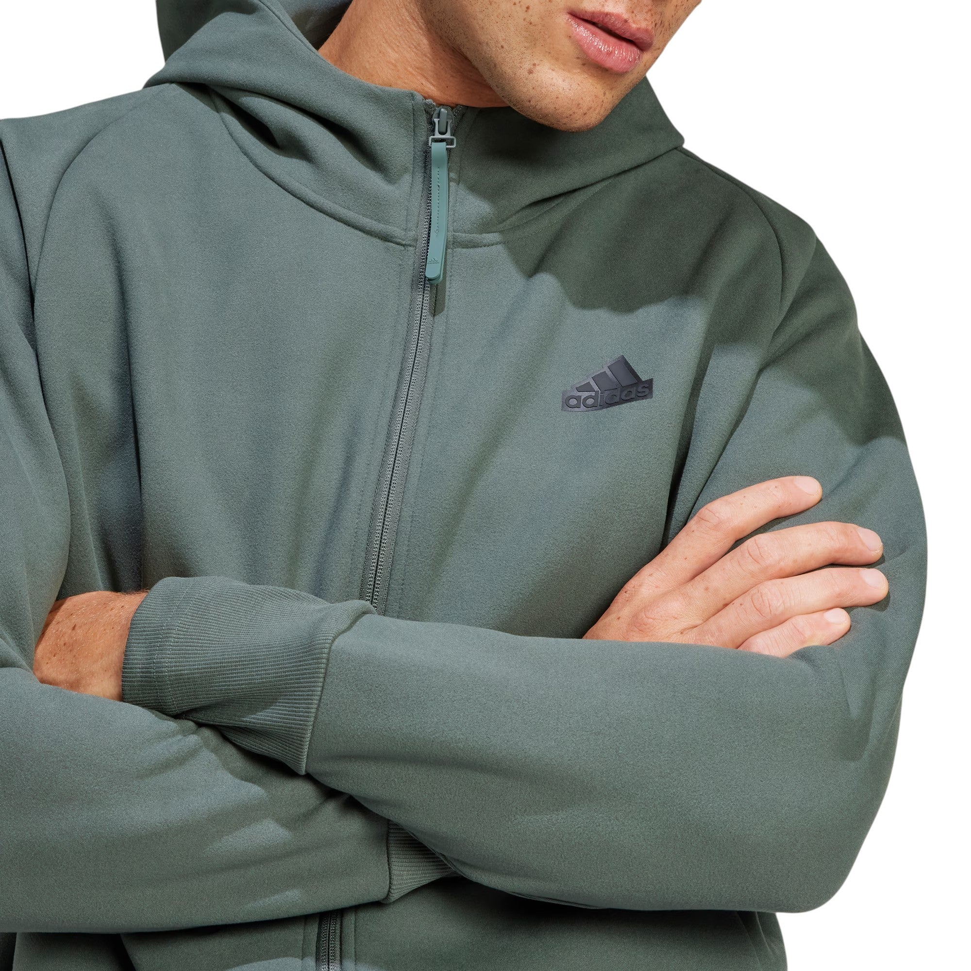 adidas ZNE Winterized Full-Zip Hooded Track Jacket - Green