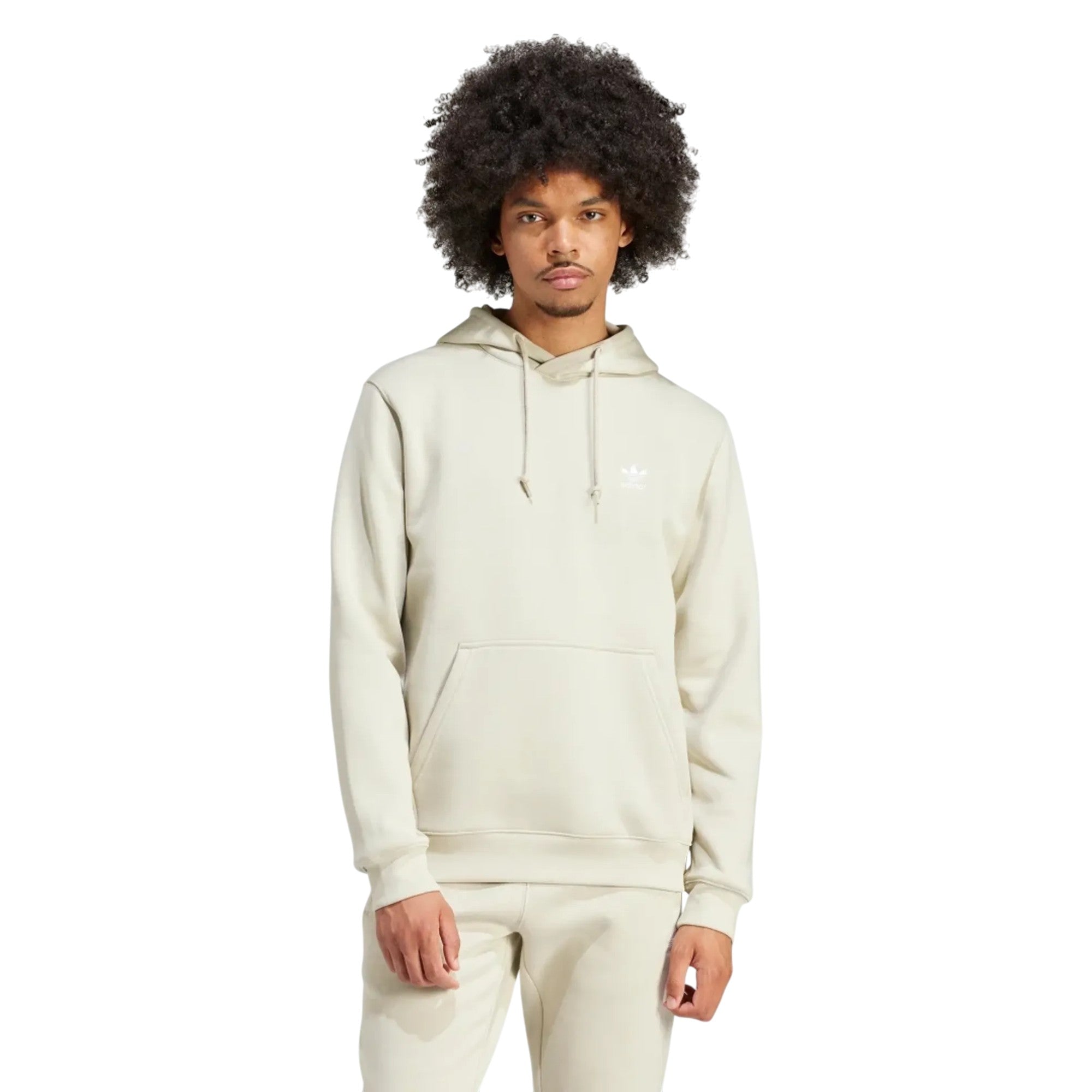 adidas Originals Men's Trefoil Essentials Hoodie - Putty Grey