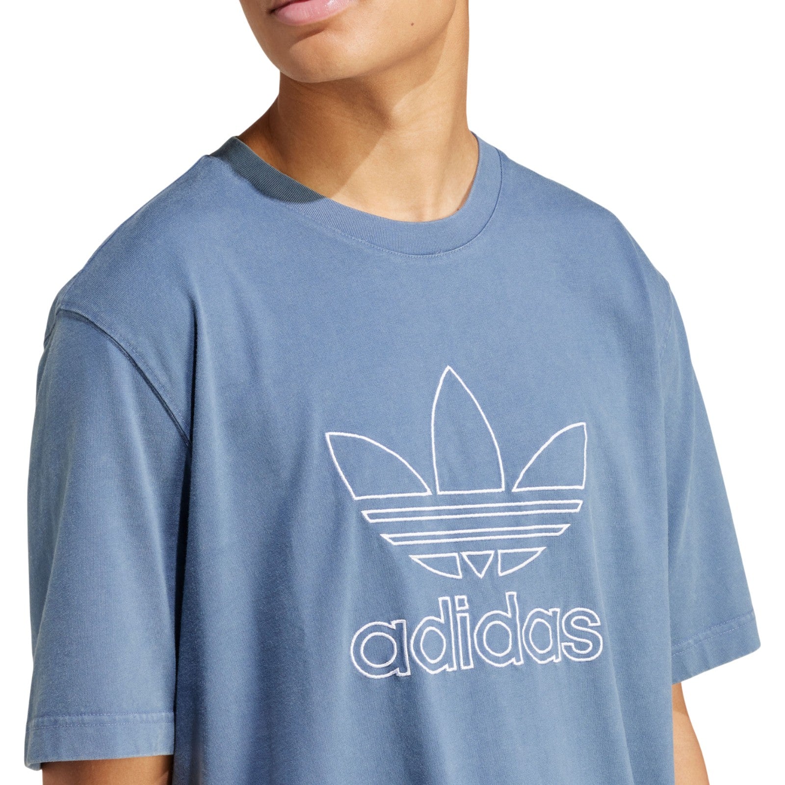 adidas Originals Adicolor Outline Trefoil T-Shirt - Blue