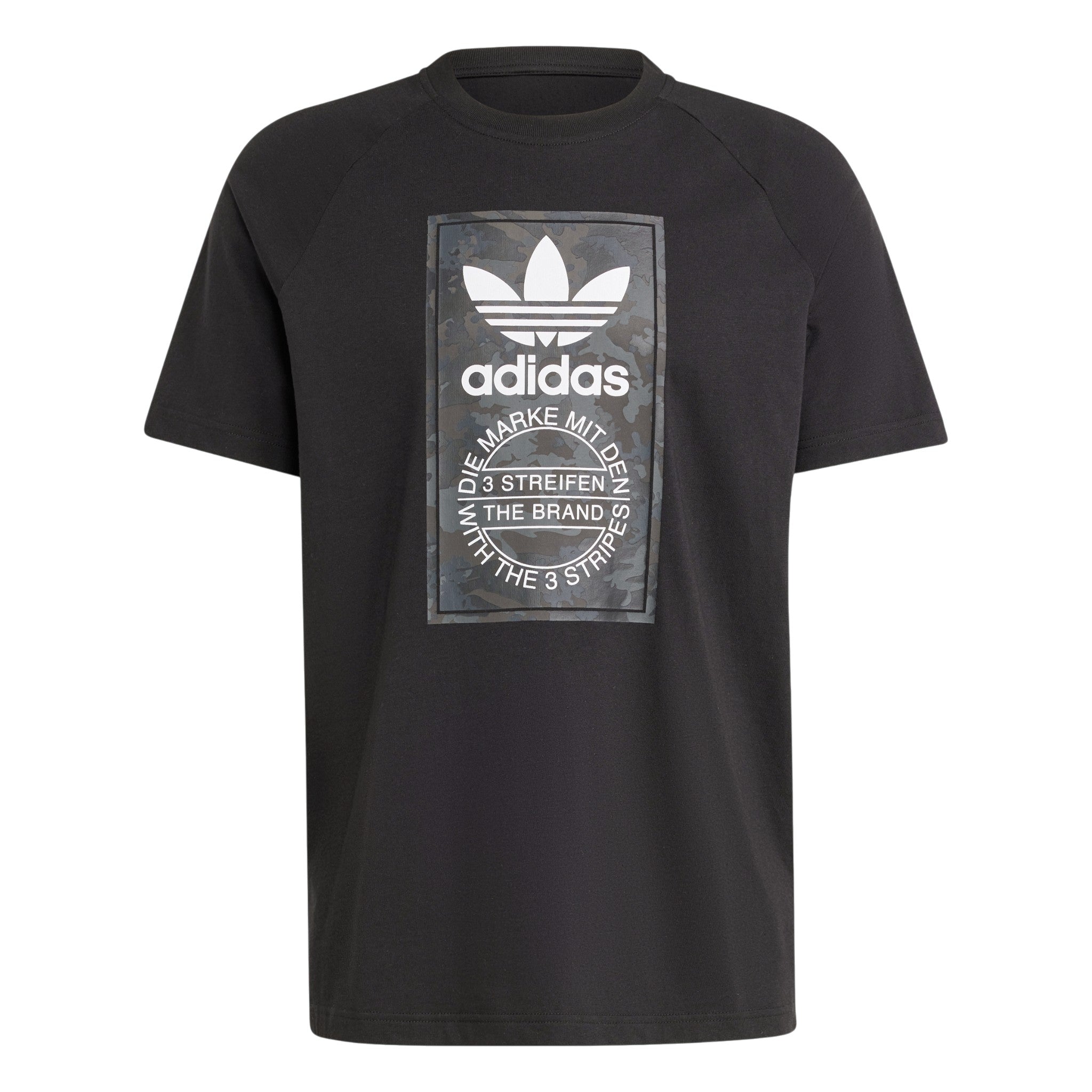 adidas Originals Men's Camo Tongue T-Shirt - Black