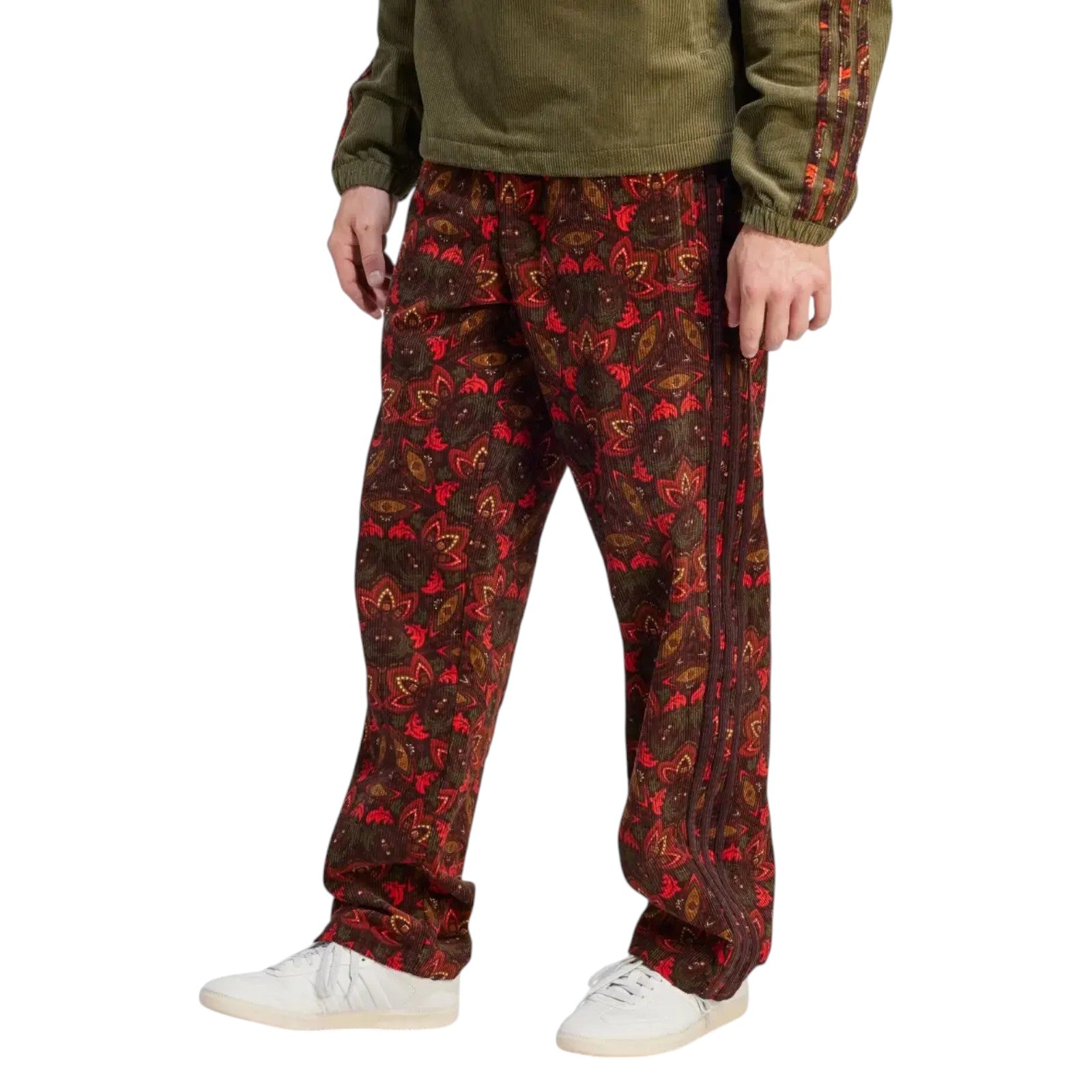 adidas Originals Men's Corduroy Track Pants - Red