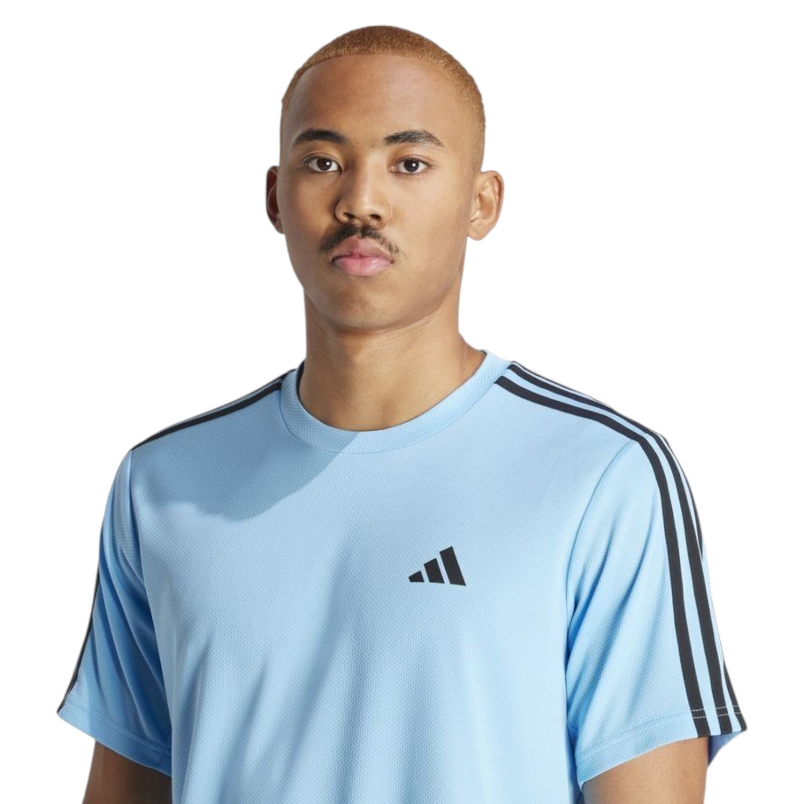 adidas Train Essentials 3-Stripes Training T-Shirt - Blue