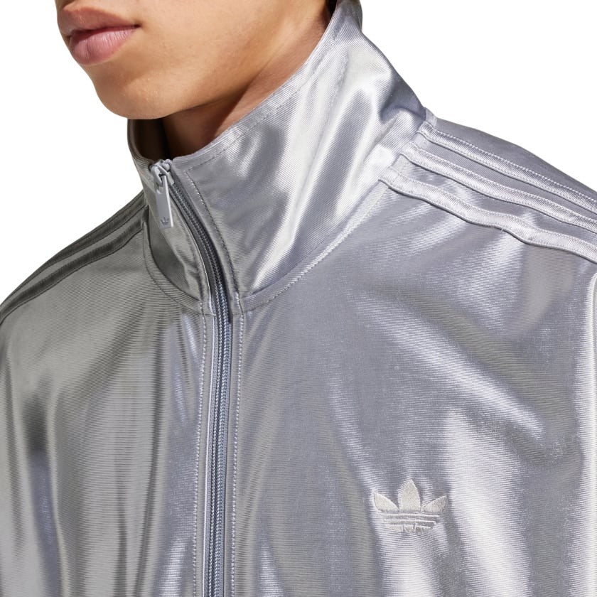 adidas Originals Oversized Firebird Track Top - Silver Light Onix