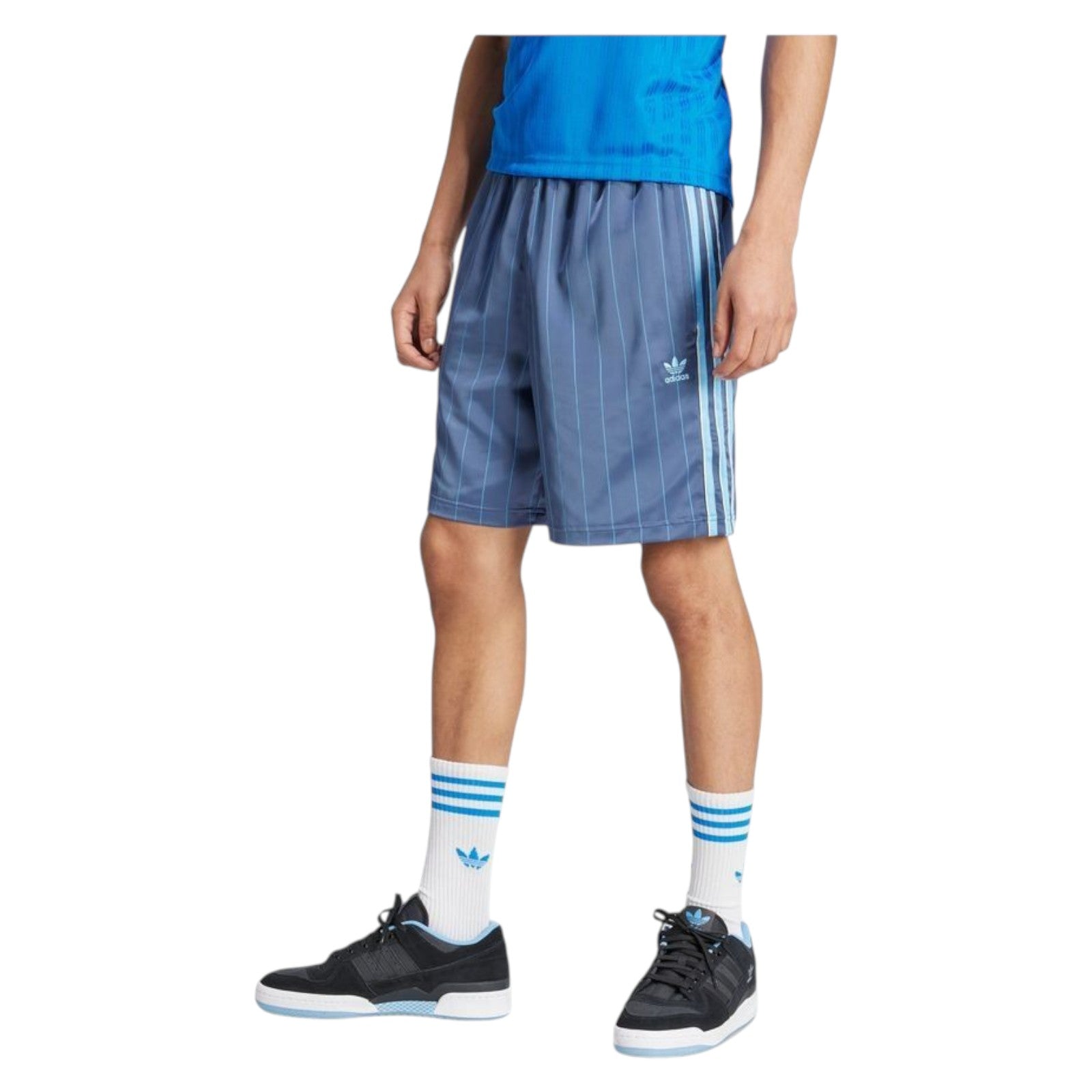 adidas Originals Men's Pinstripe Sprinter Shorts - Blue