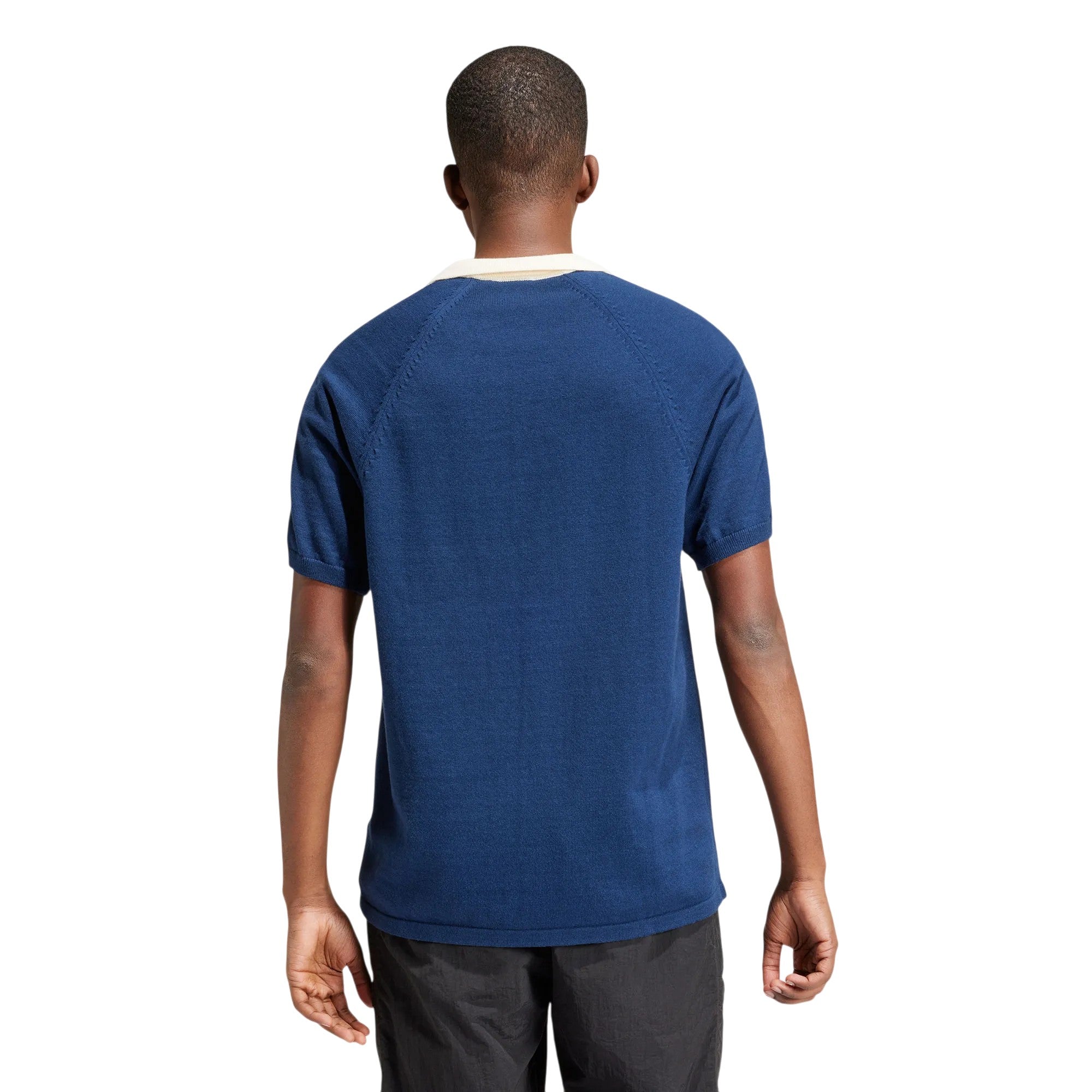 adidas Originals Men's Premium Knitted T-Shirt - Night Indigo