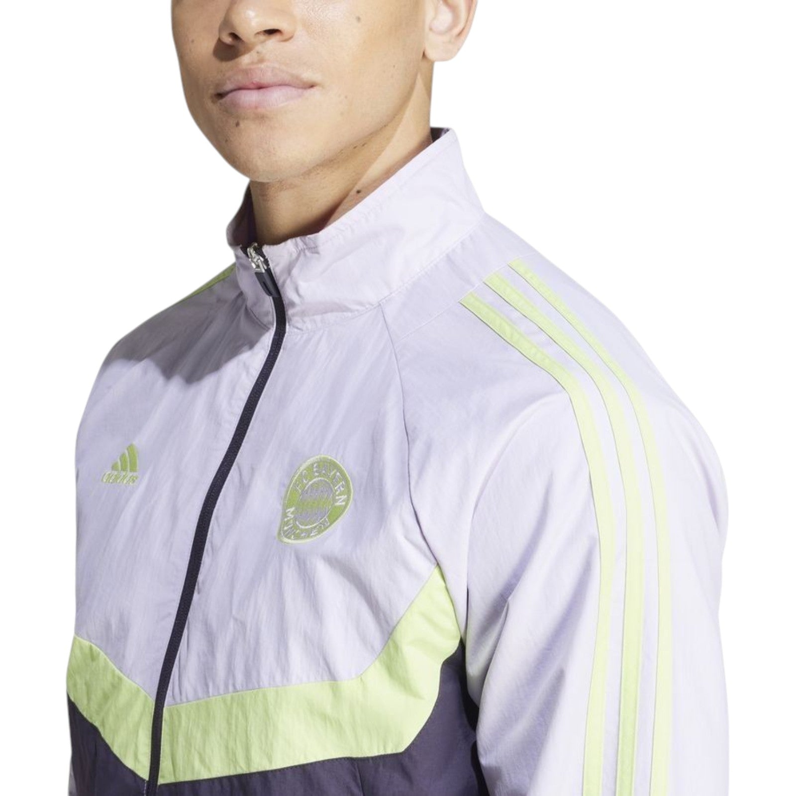 adidas Men's FC Bayern Woven Track Top - Purple