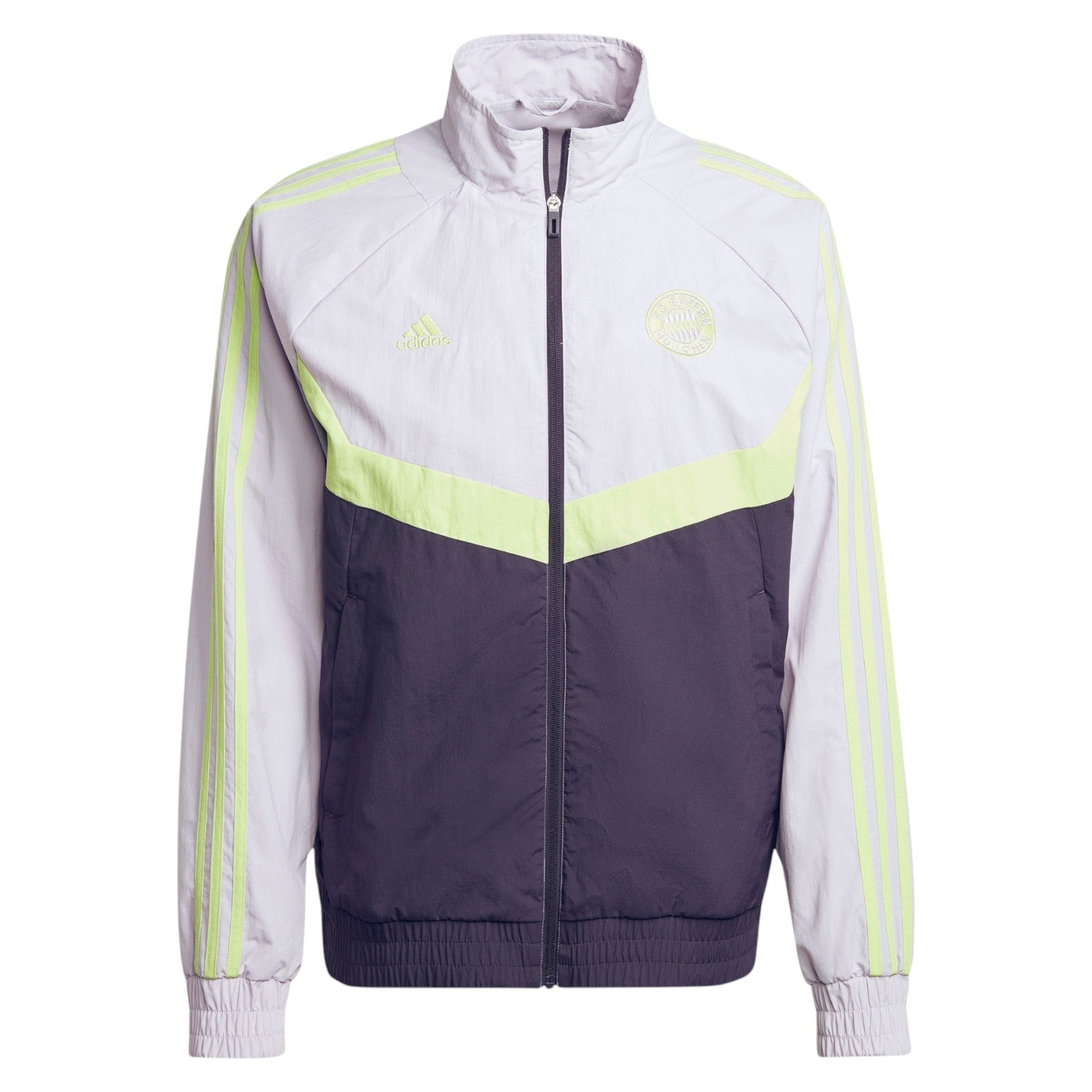 adidas Men's FC Bayern Woven Track Top - Purple