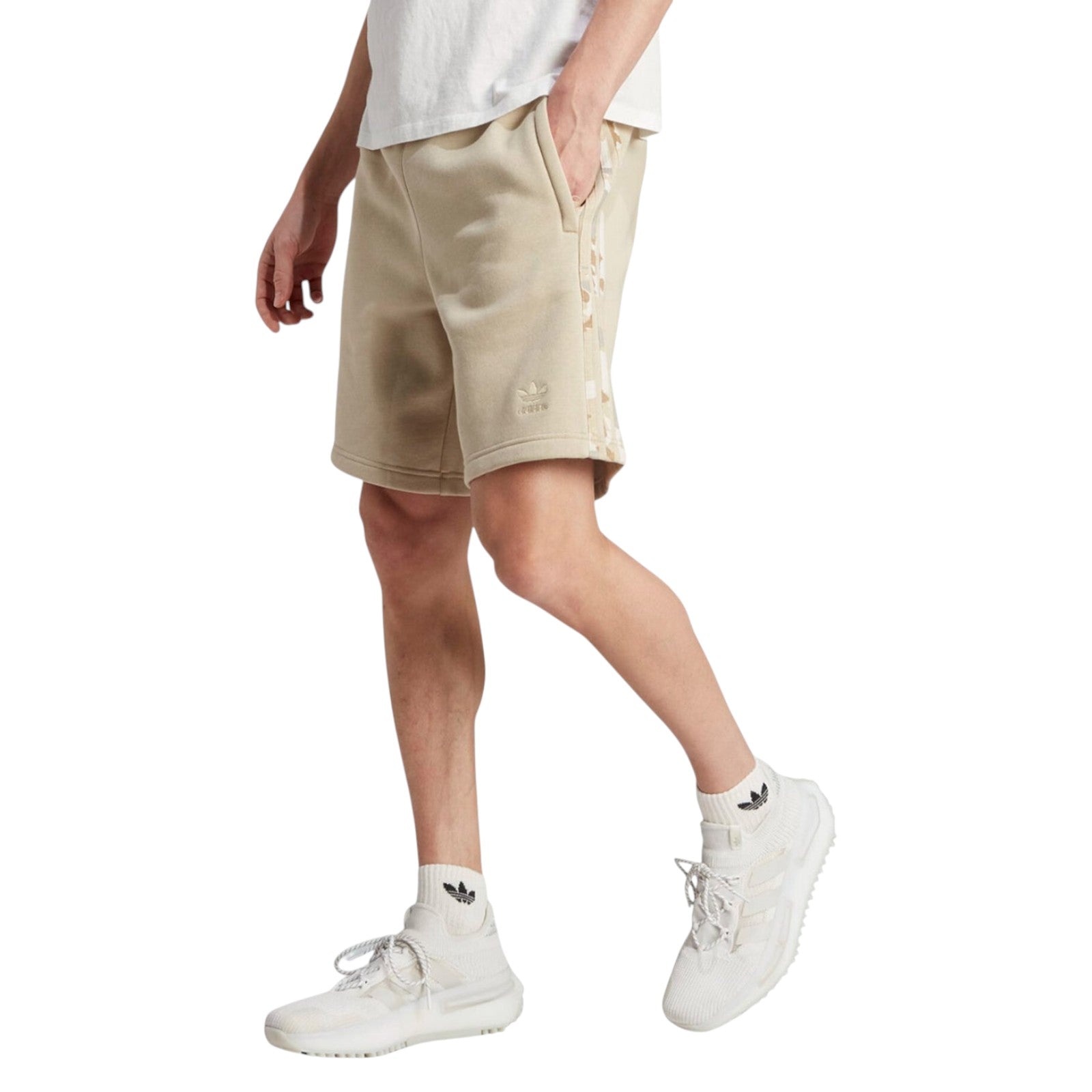 adidas Originals Men's Graphics Camo Stripe Shorts - Beige