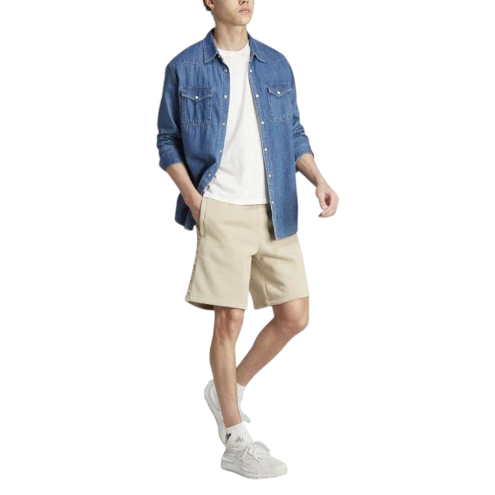 adidas Originals Men's Graphics Camo Stripe Shorts - Beige