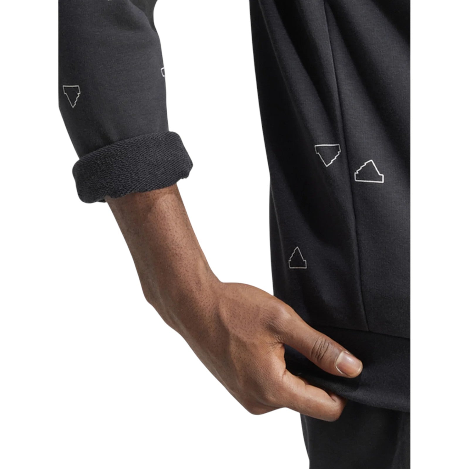 adidas Men's Monogram Graphic Crew Sweatshirt - Black