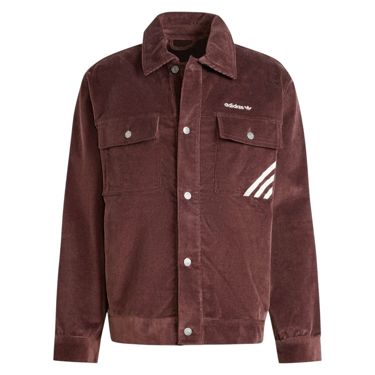 adidas Originals Men's Corduroy Coach Jacket - Brown