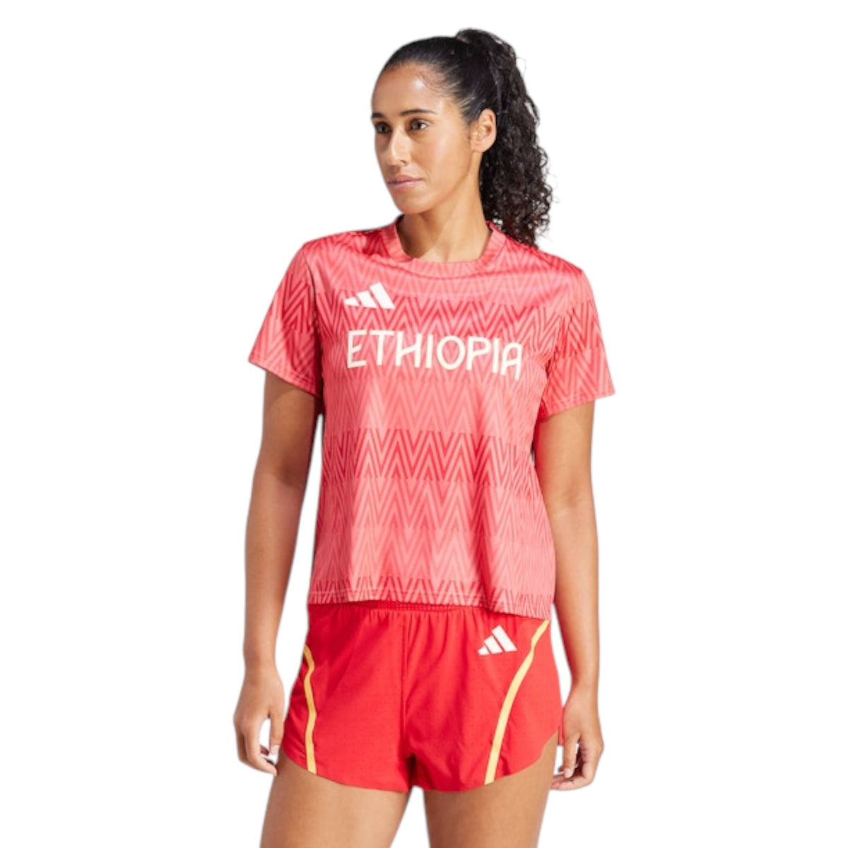adidas Women's Team Ethiopia Training T-Shirt - Red
