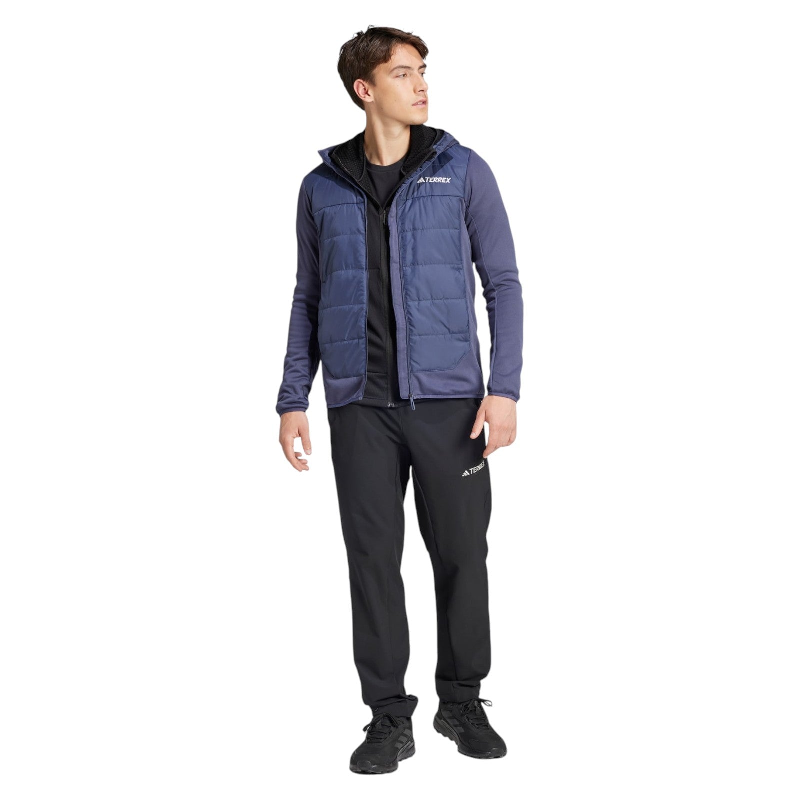 adidas Terrex Multi Hybrid Insulated Hooded Jacket - Navy