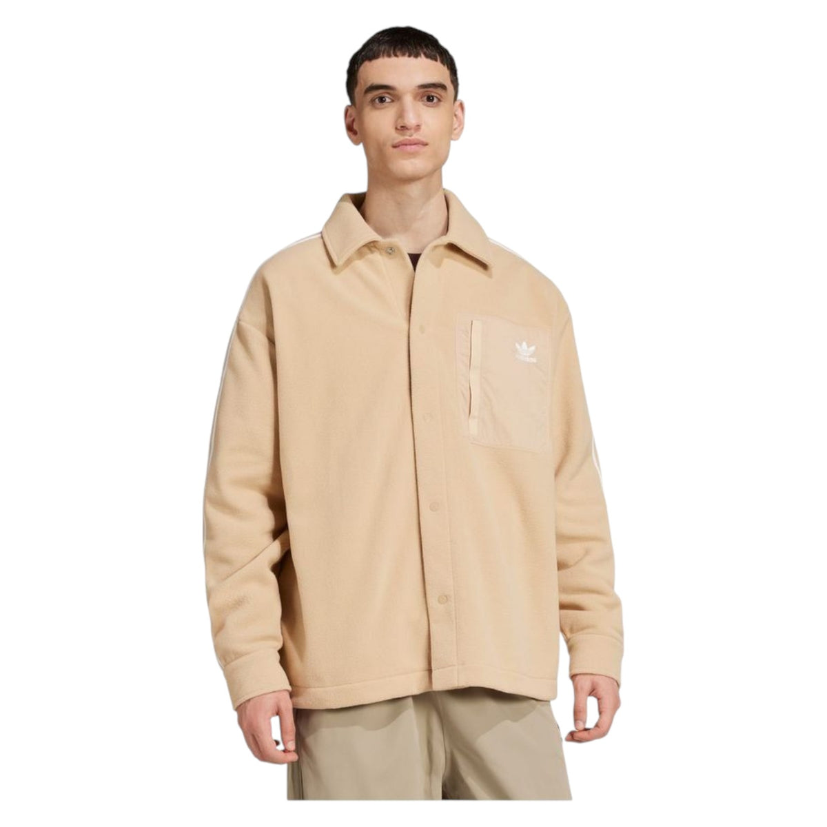 adidas Originals Men's Adicolor Polar Fleece Shirt - Beige