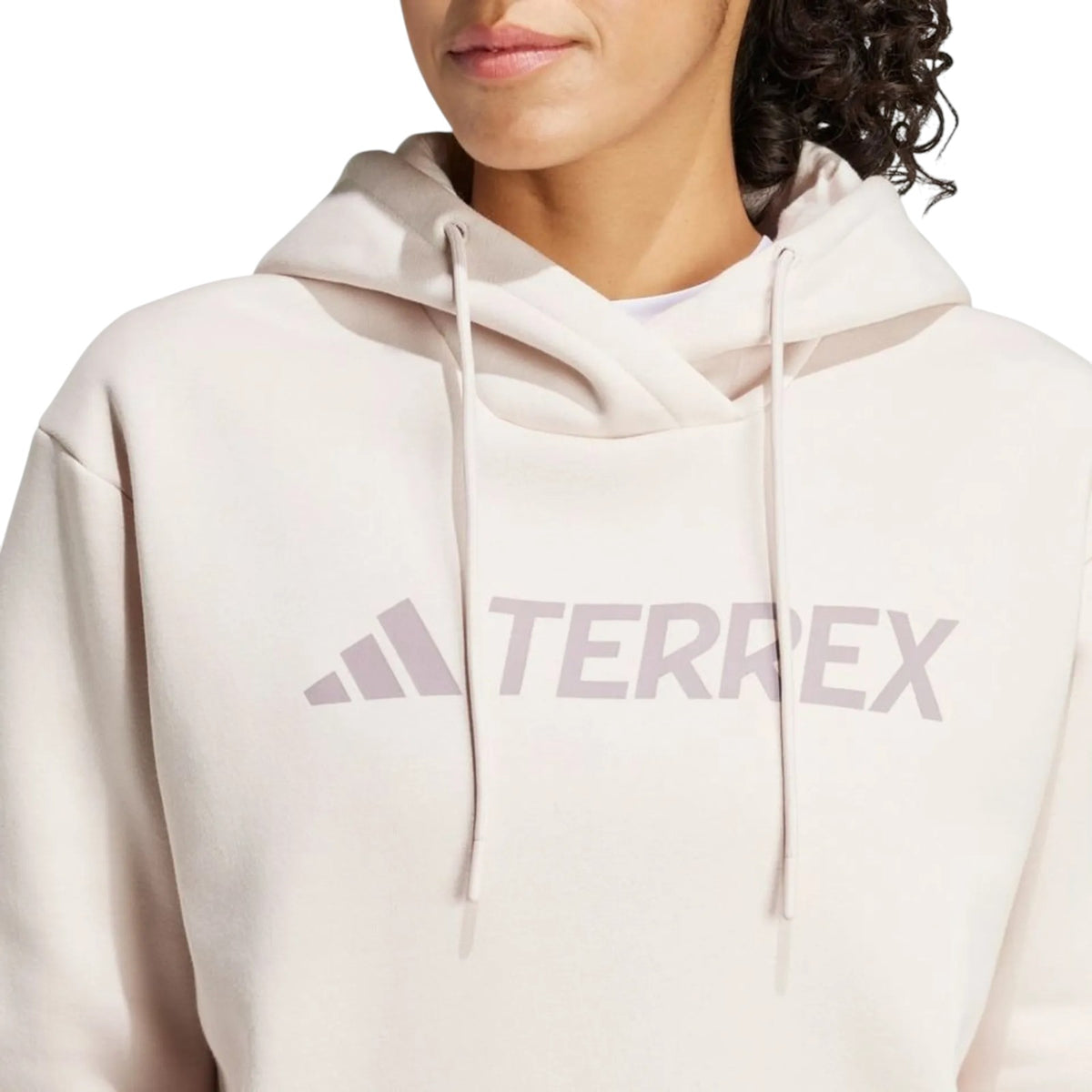 adidas Women's Terrex Multi Large Logo Hoodie - White