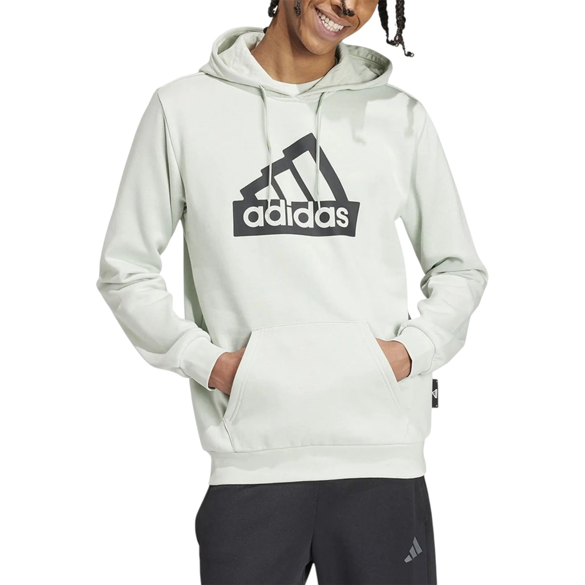 adidas Men's Modern Essentials Graphic Hoodie - Green