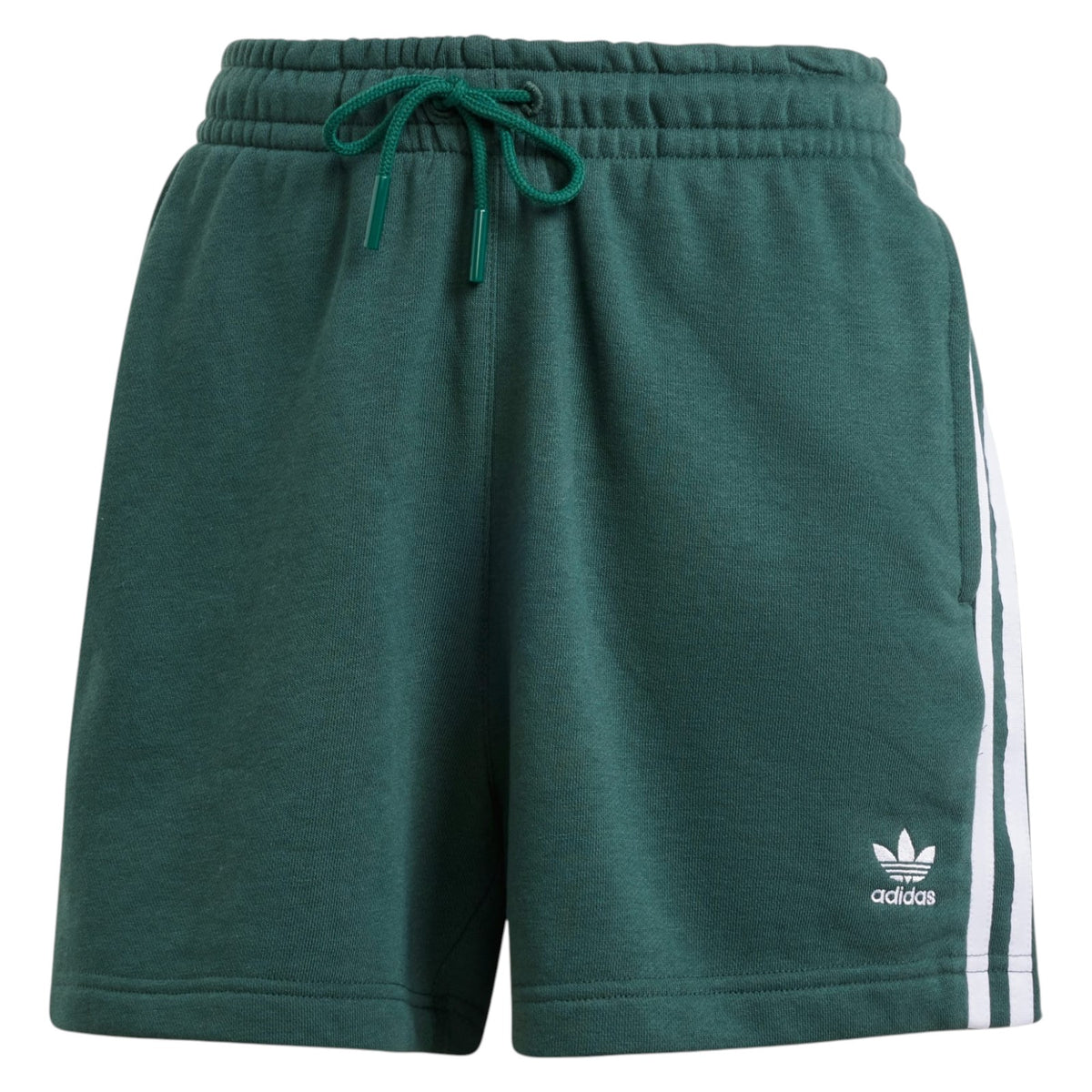 adidas Originals Women's 3-Stripes French Terry Shorts - Green