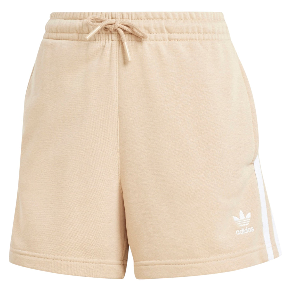 adidas Originals Women's 3-Stripes French Terry Shorts - Beige