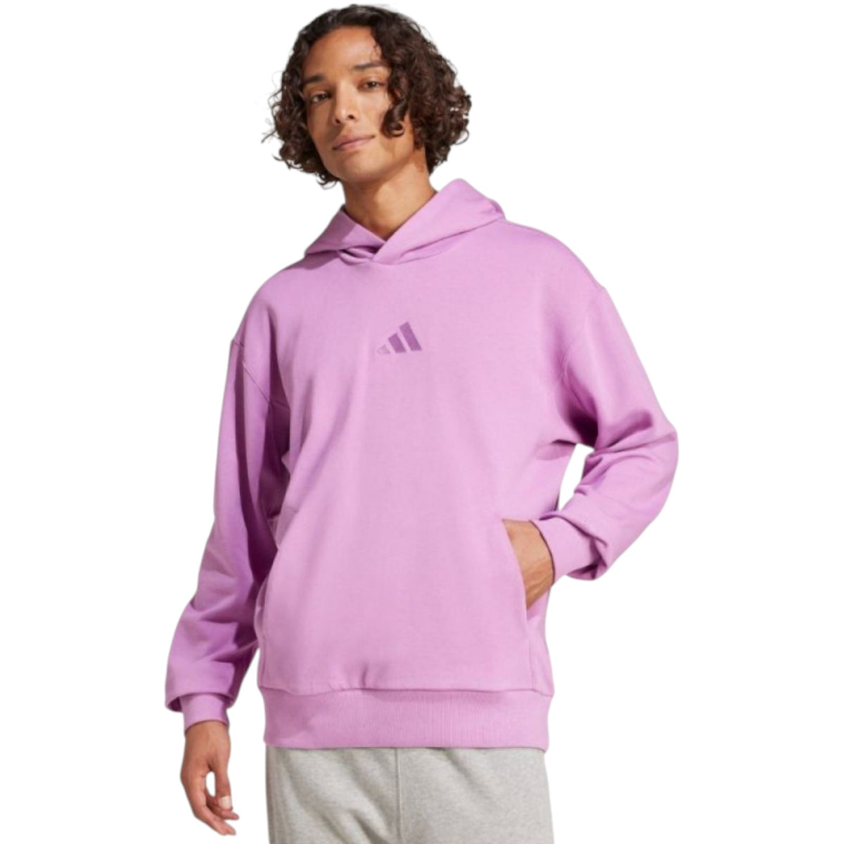 adidas Men's ALL SZN French Terry Hoodie - Purple