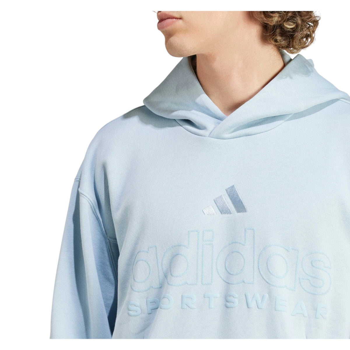 adidas Men's ALL SZN Fleece Graphic Hoodie - Blue