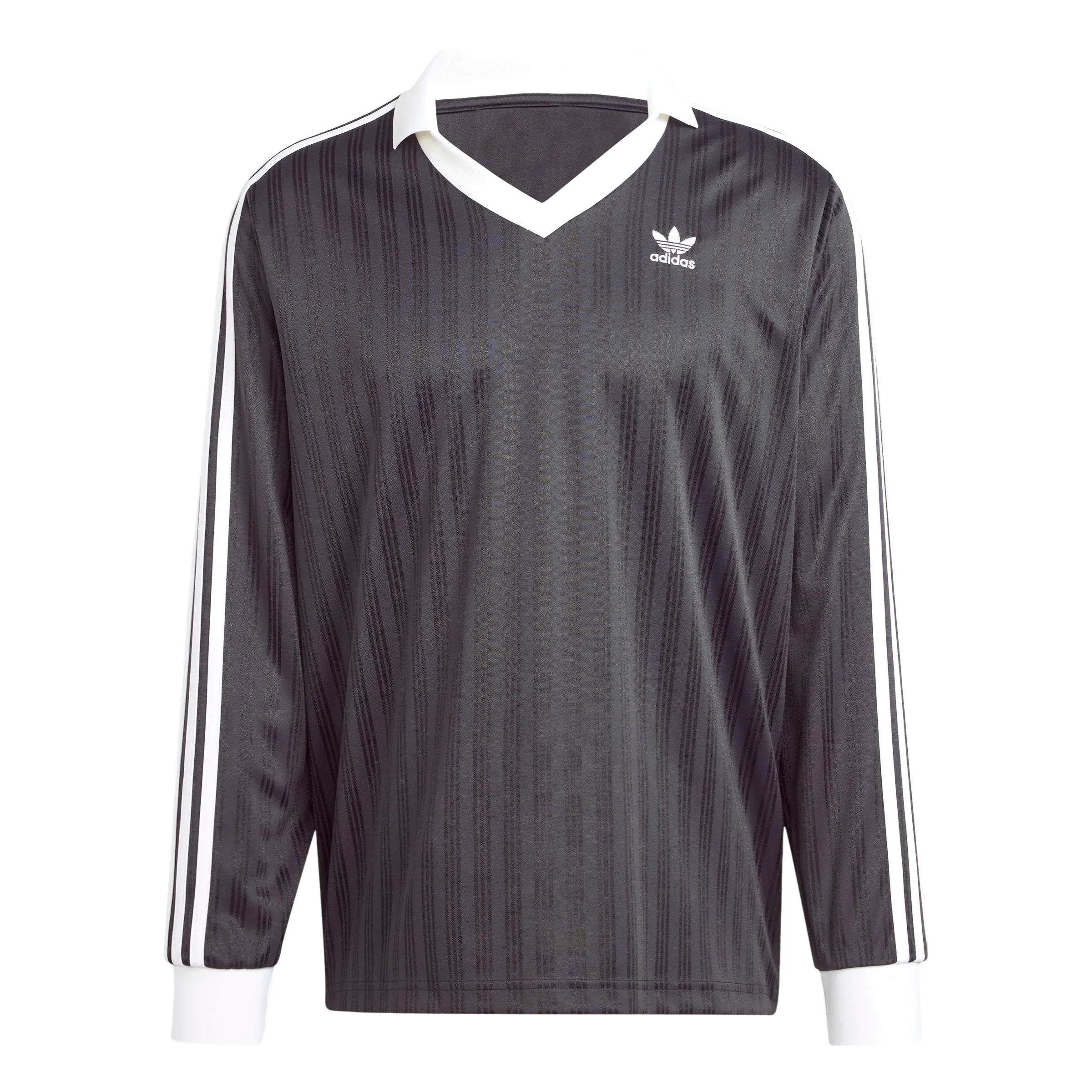 adidas Originals Adicolor Piqué Soccer Long Sleeve Tee - Black - ViaductClothing
