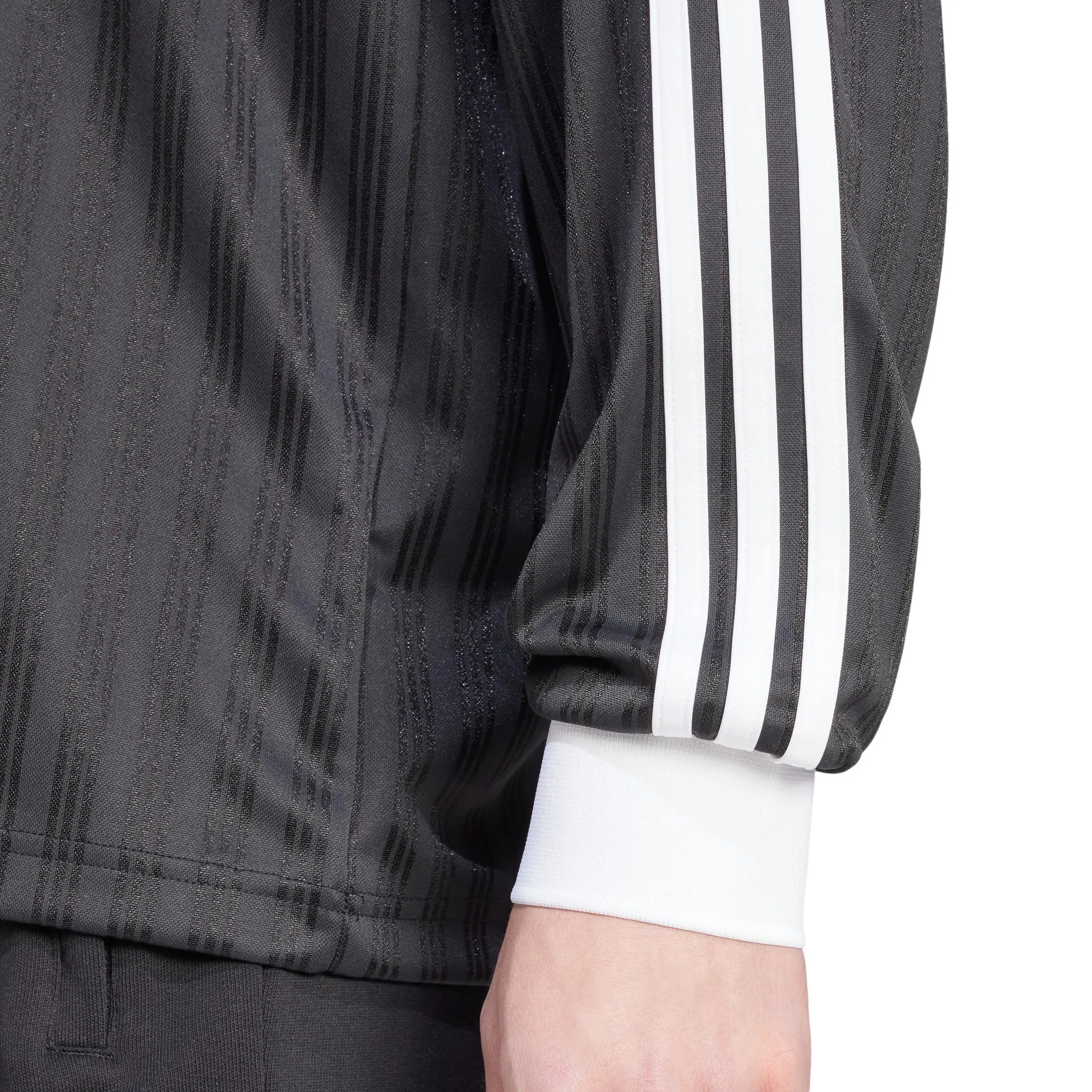 adidas Originals Adicolor Piqué Soccer Long Sleeve Tee - Black - ViaductClothing