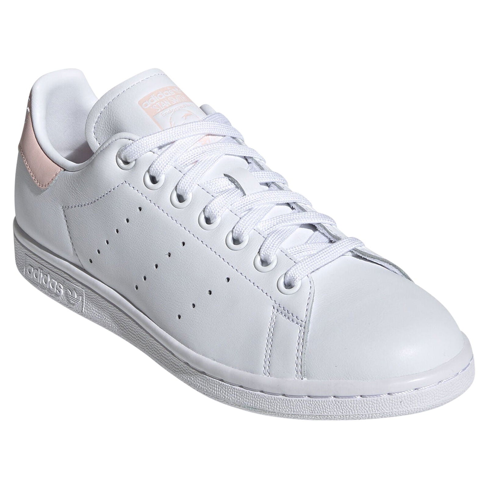 adidas Originals Womens Stan Smith Shoes - Cloud White / Icey Pink - ViaductClothing - -